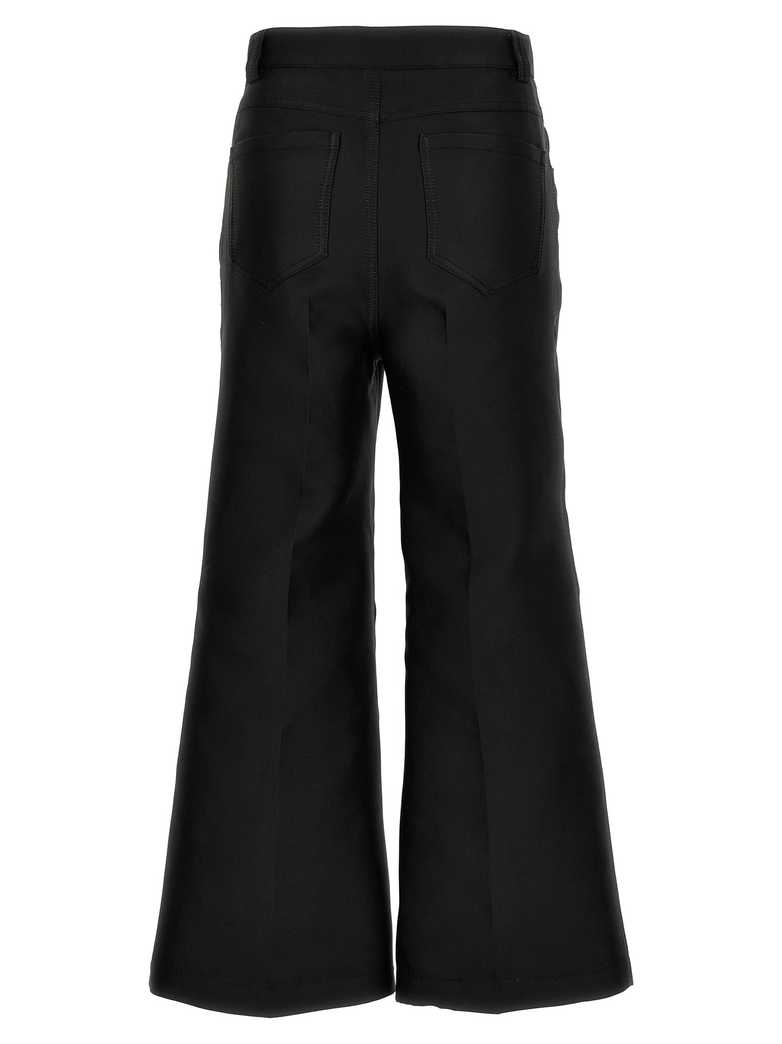 Giambattista Valli Cropped Silk Blend Pants