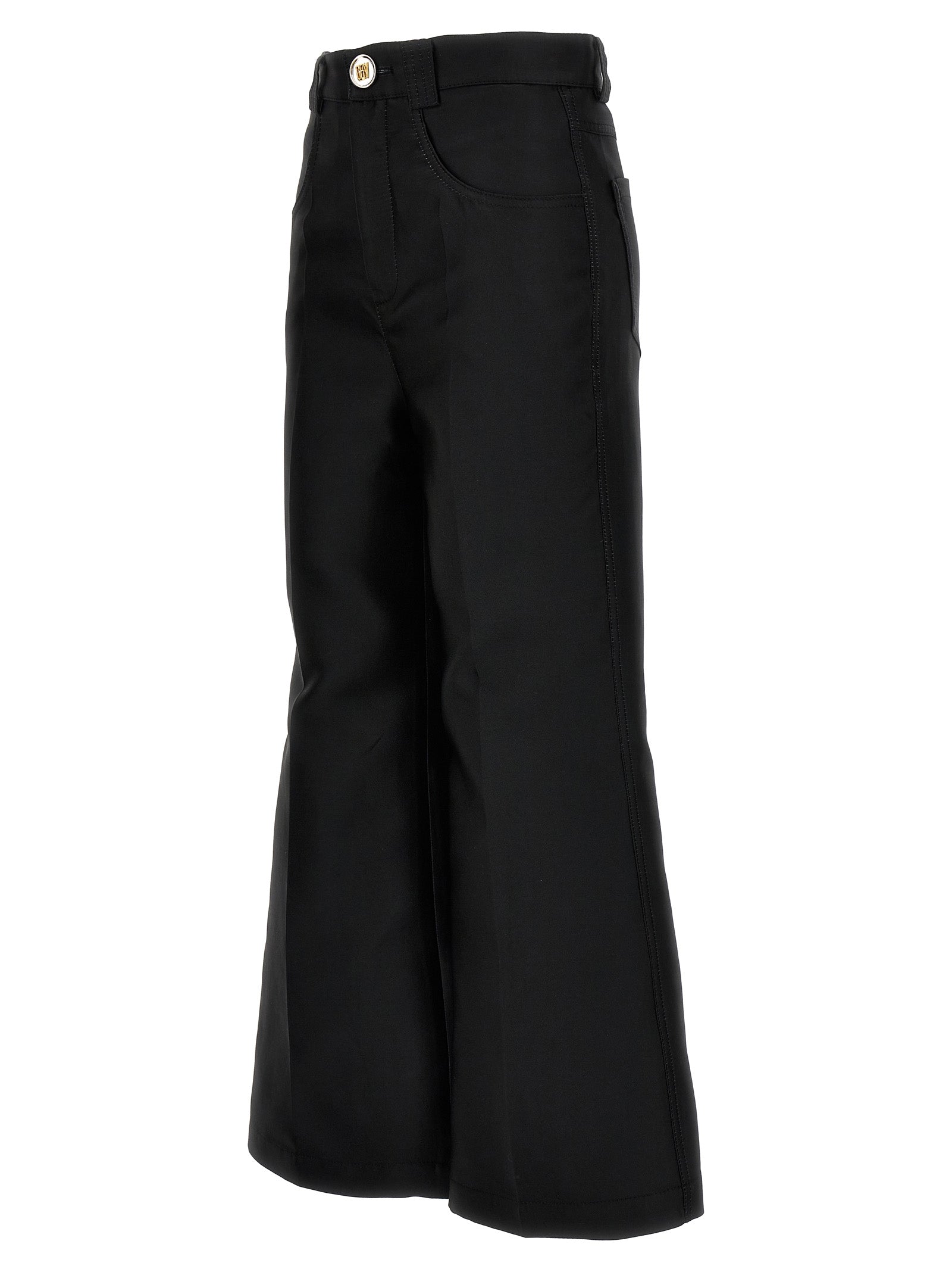 Giambattista Valli Cropped Silk Blend Pants