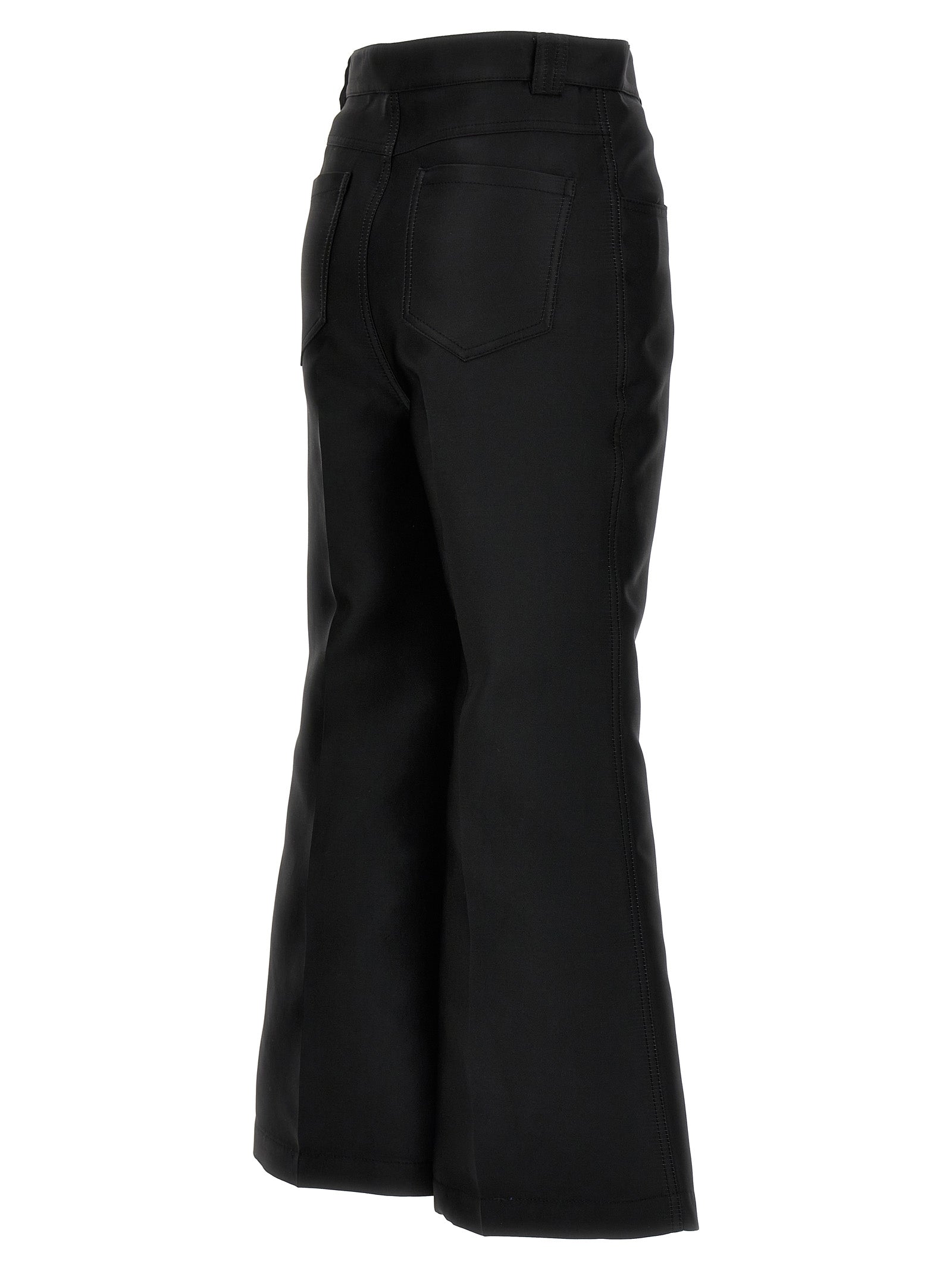 Giambattista Valli Cropped Silk Blend Pants