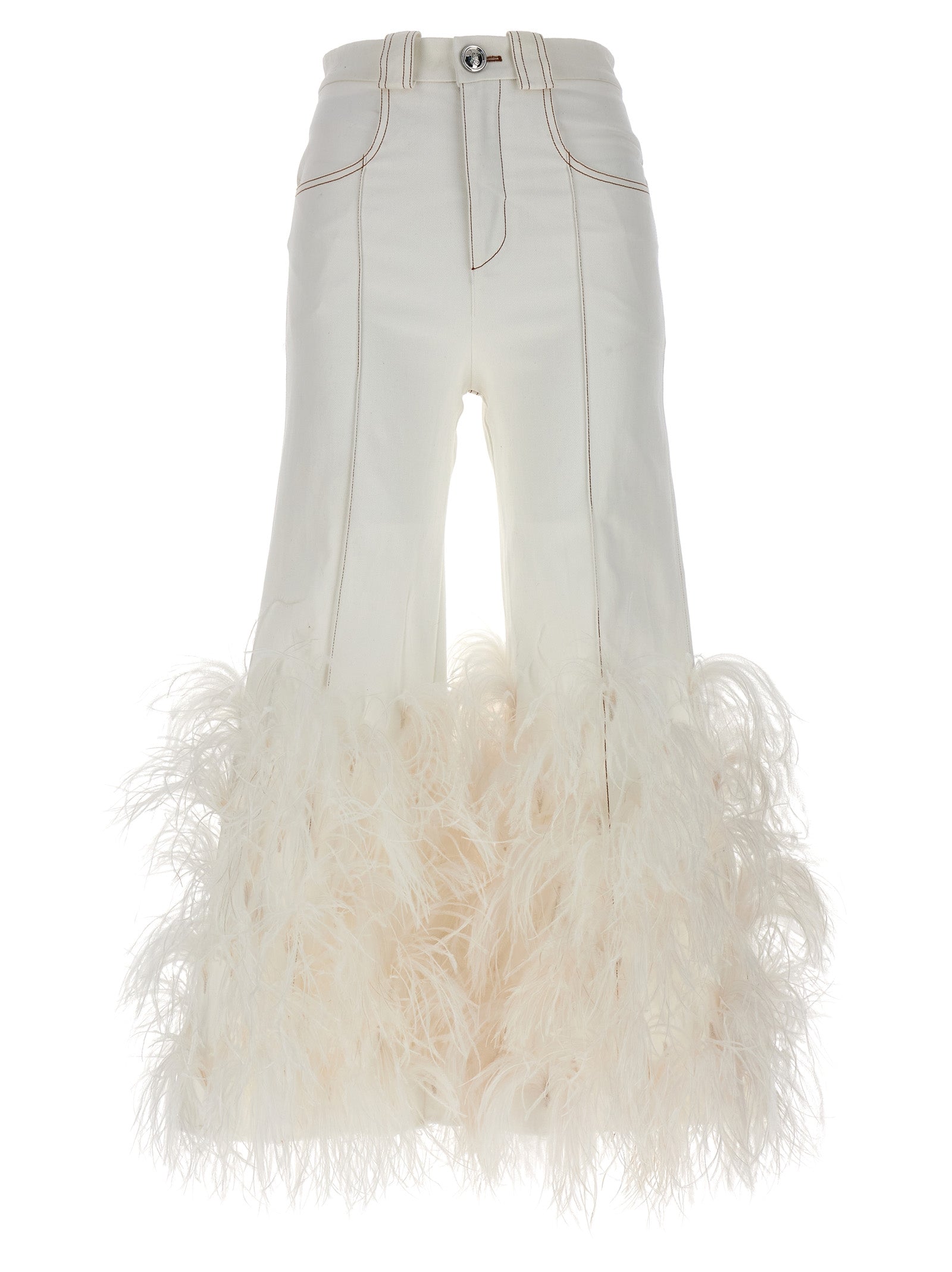 Giambattista Valli Feather Jeans