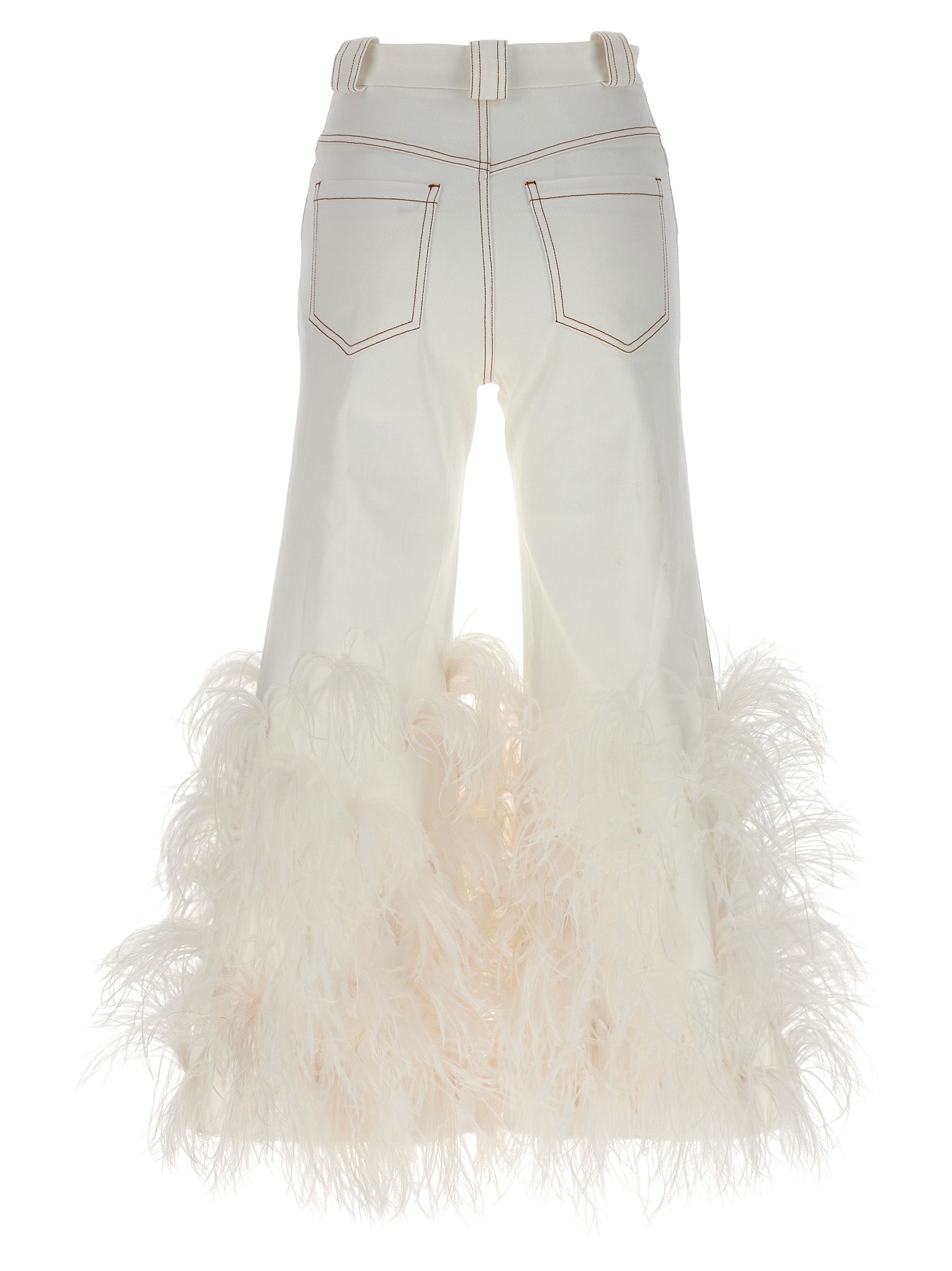 Giambattista Valli Feather Jeans