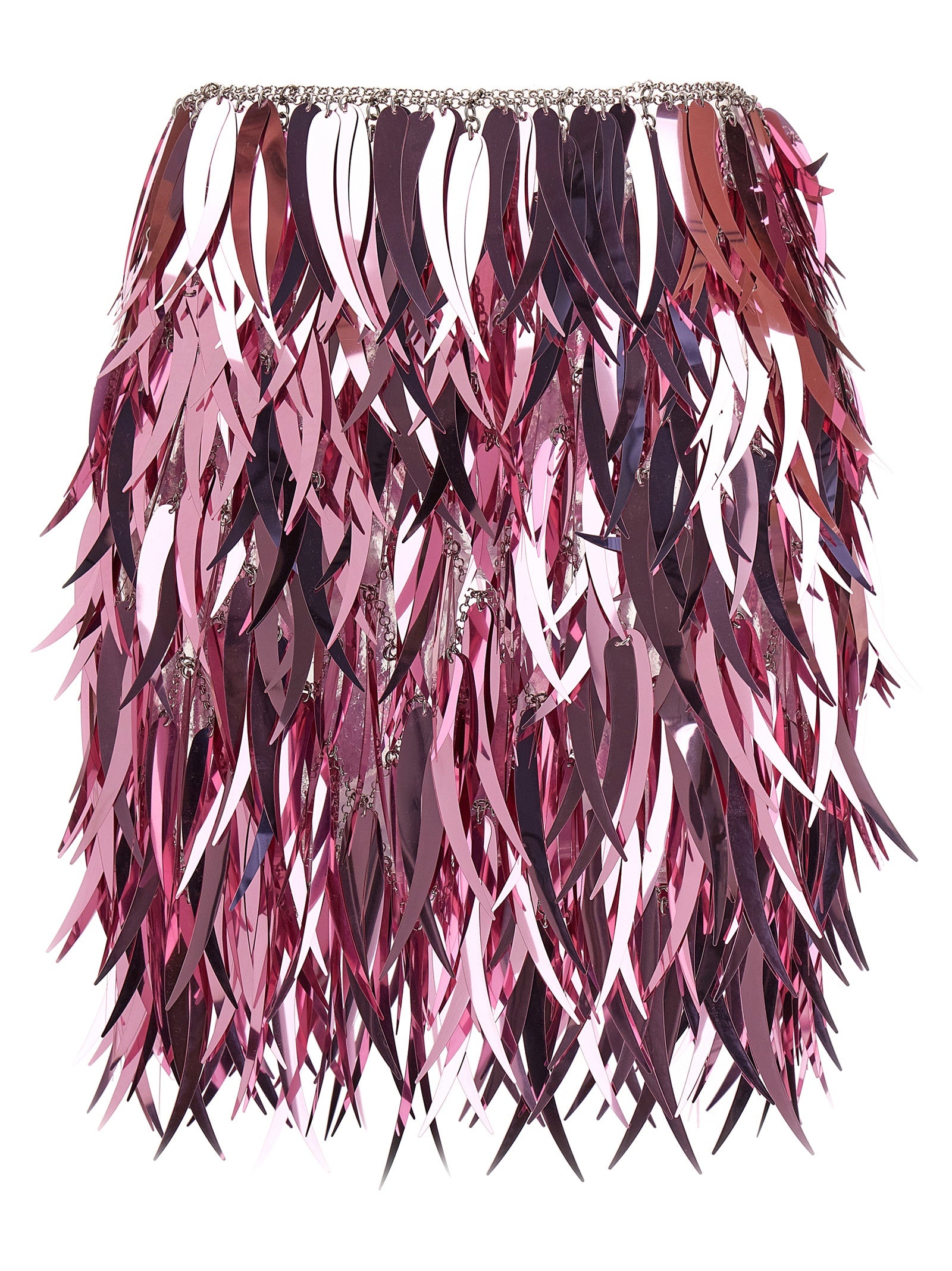 Paco Rabanne Metallic Feather Skirt