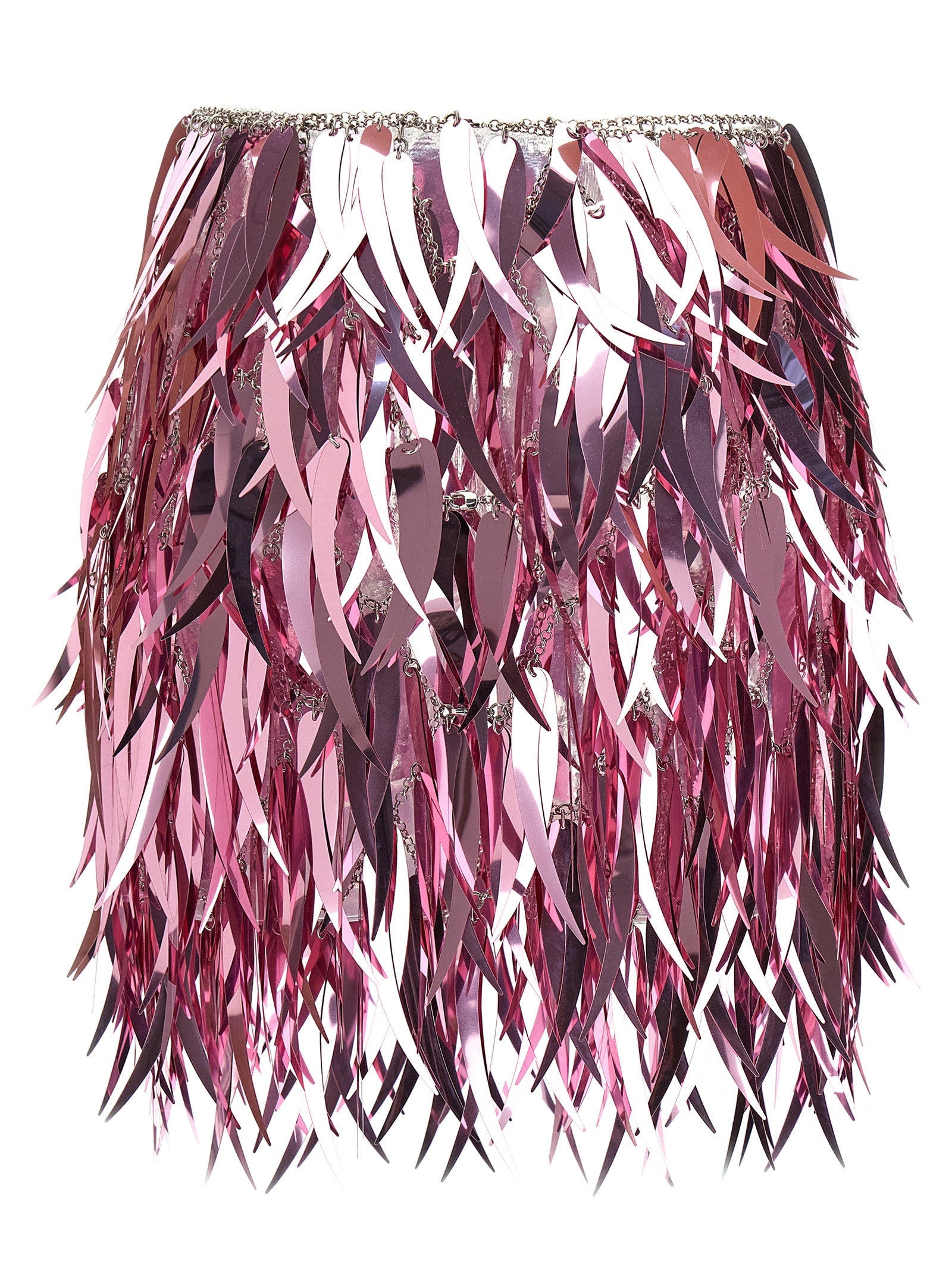 Paco Rabanne Metallic Feather Skirt