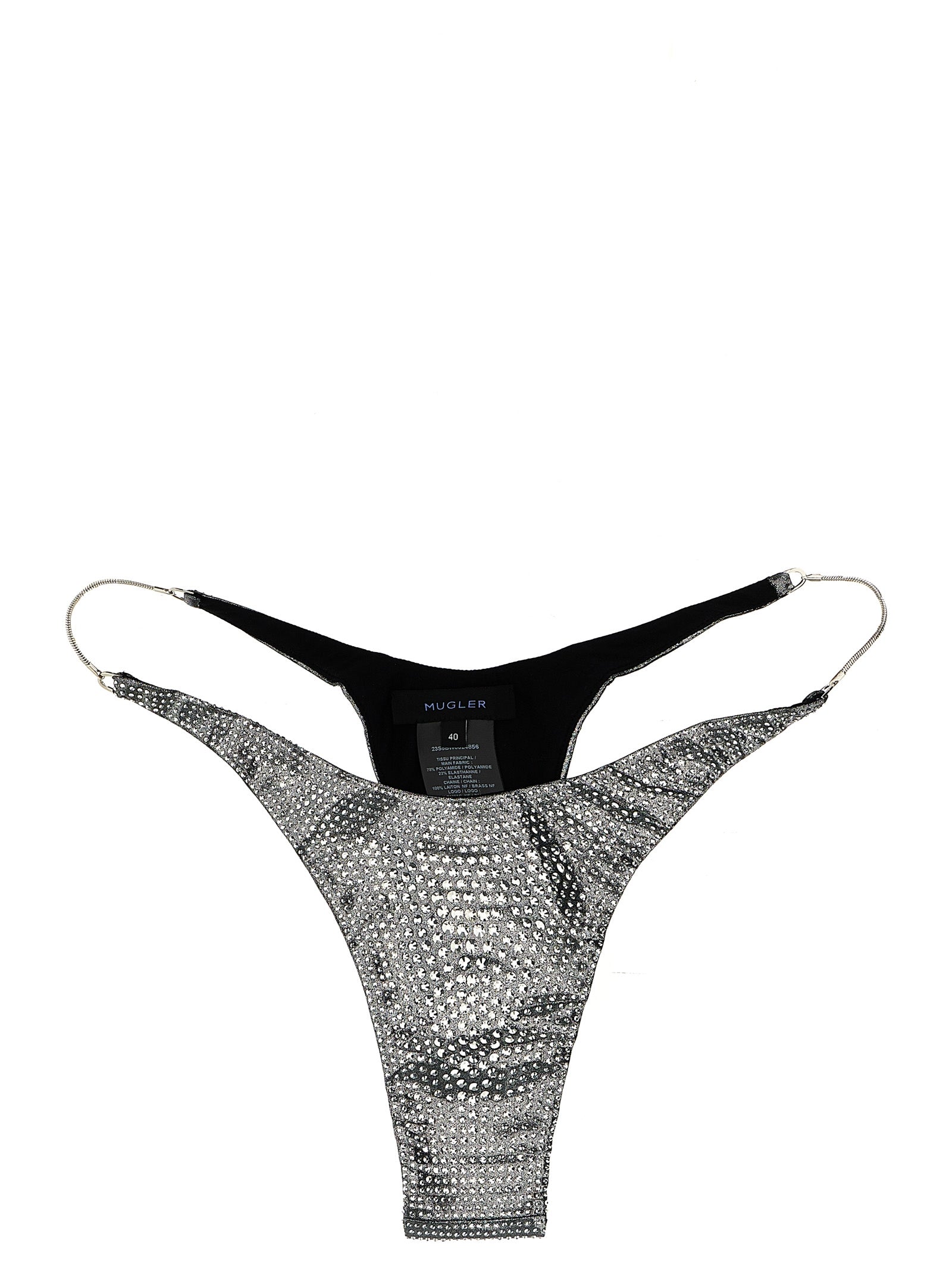 Mugler Rhinestone Bikini Briefs