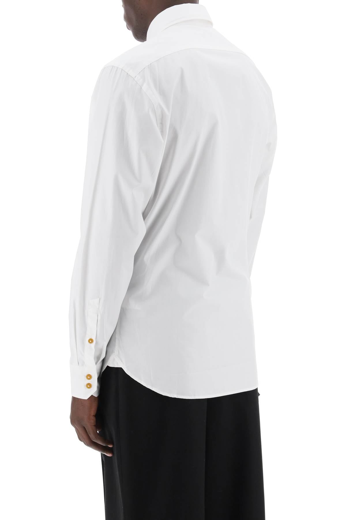 Vivienne Westwood Ghost Shirt With Orb Embroidery White