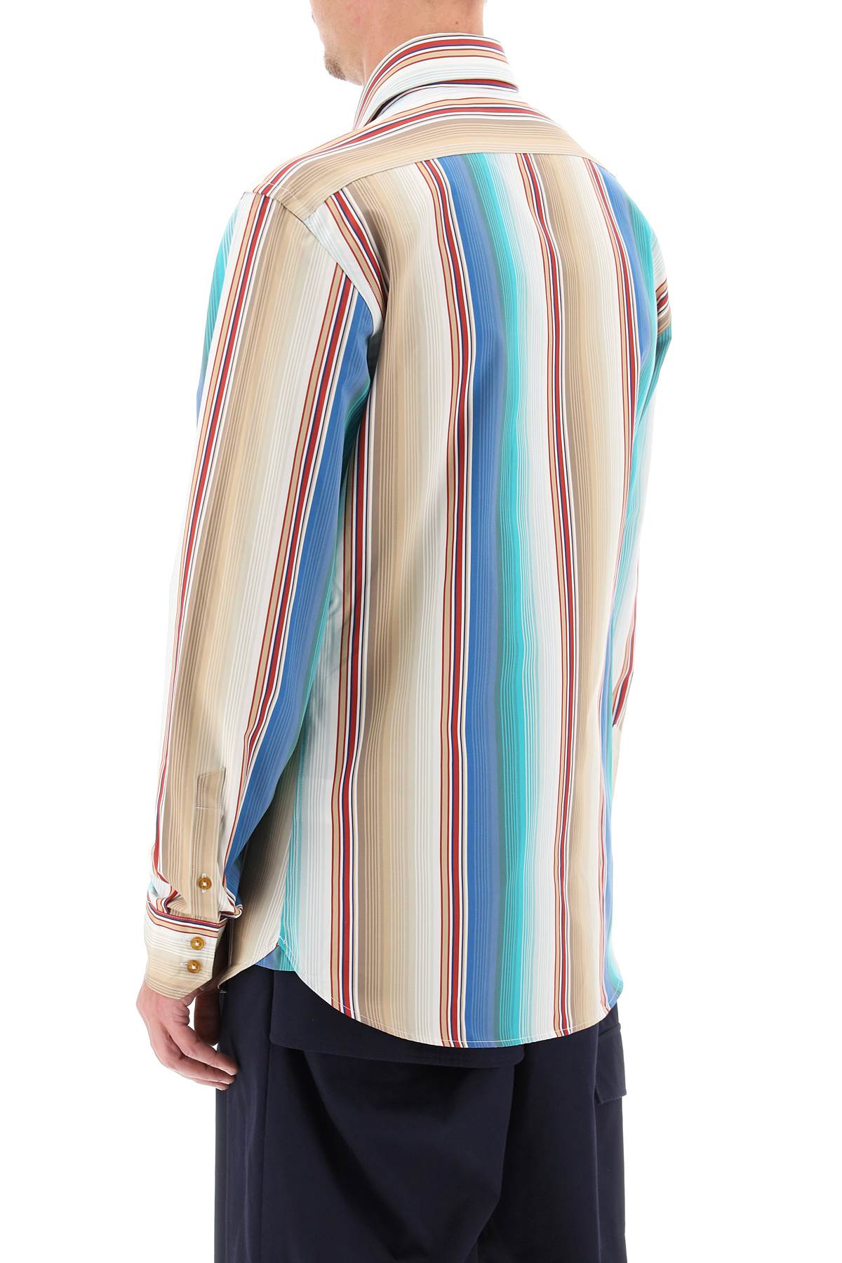 Vivienne Westwood Striped Ghost Shirt Multicolor