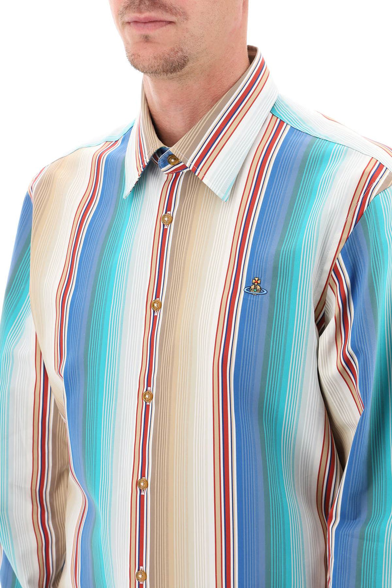 Vivienne Westwood Striped Ghost Shirt Multicolor