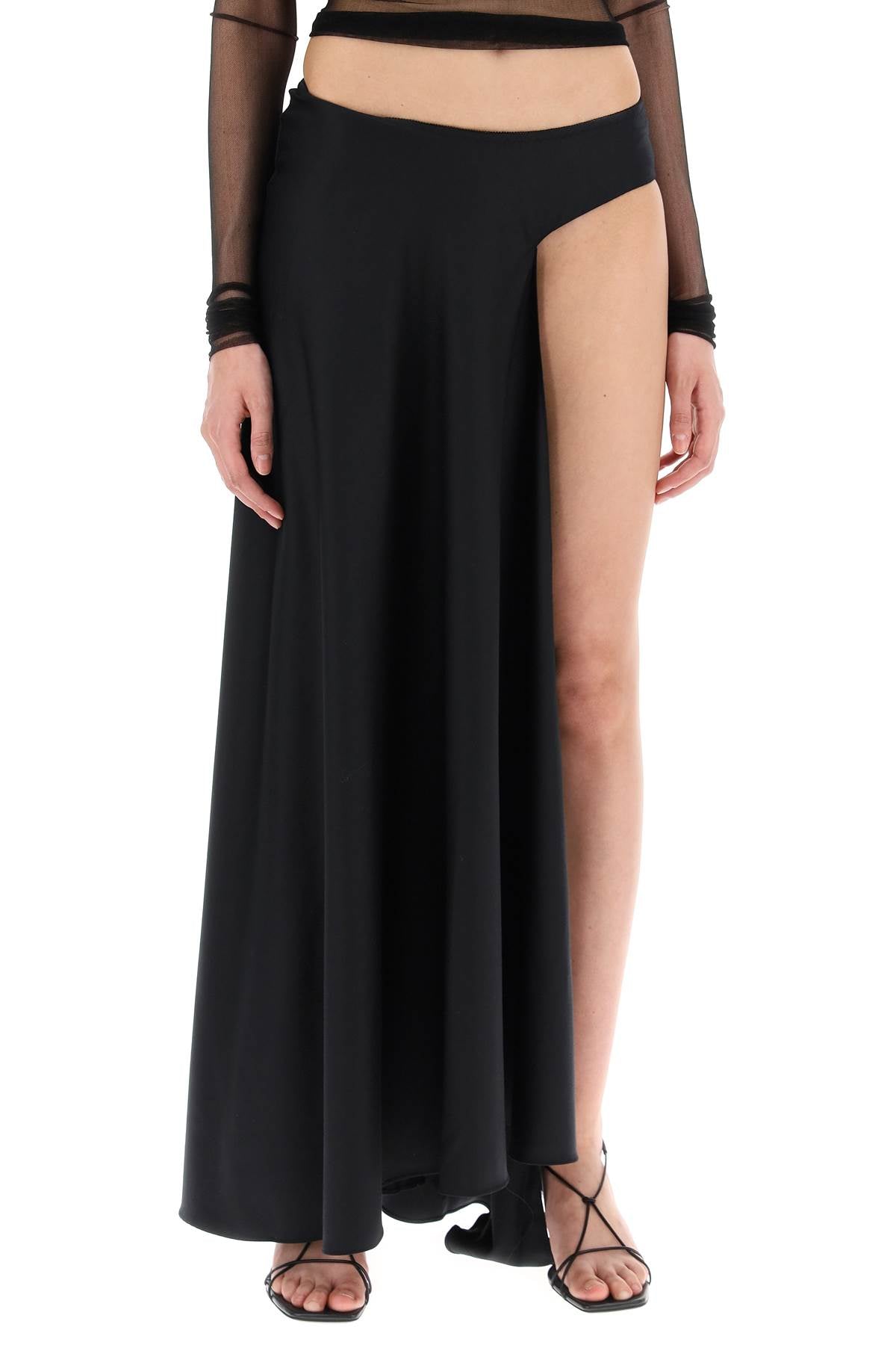 Christopher Esber Asymmetric Wool Talus Skirt