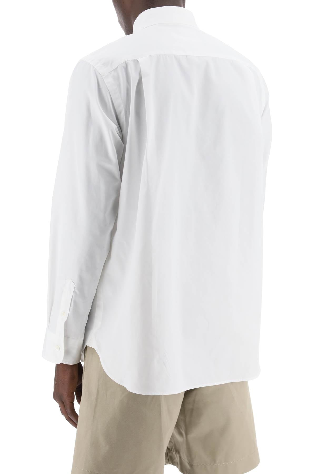 Sacai Layered Poplin Effect Shirt With White