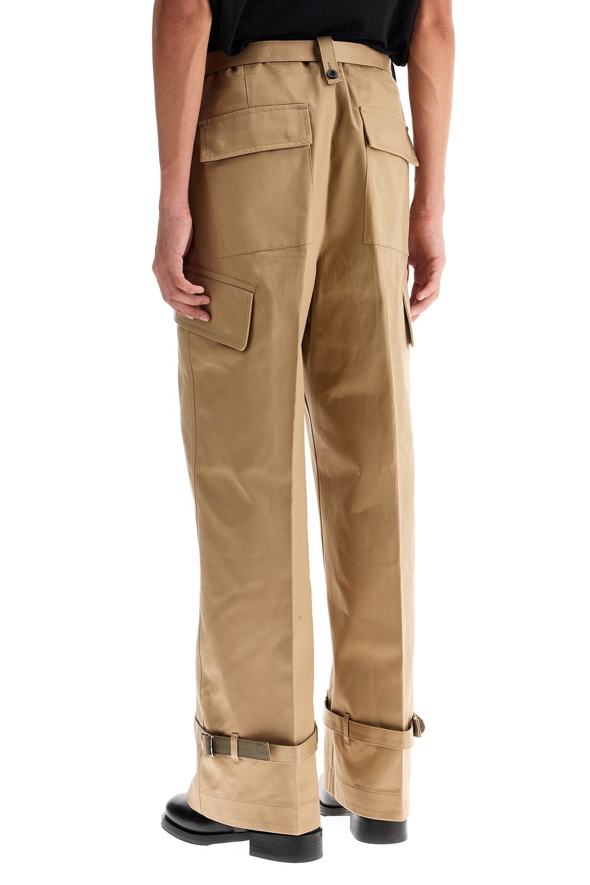 Sacai Cotton Chino Pants For Beige