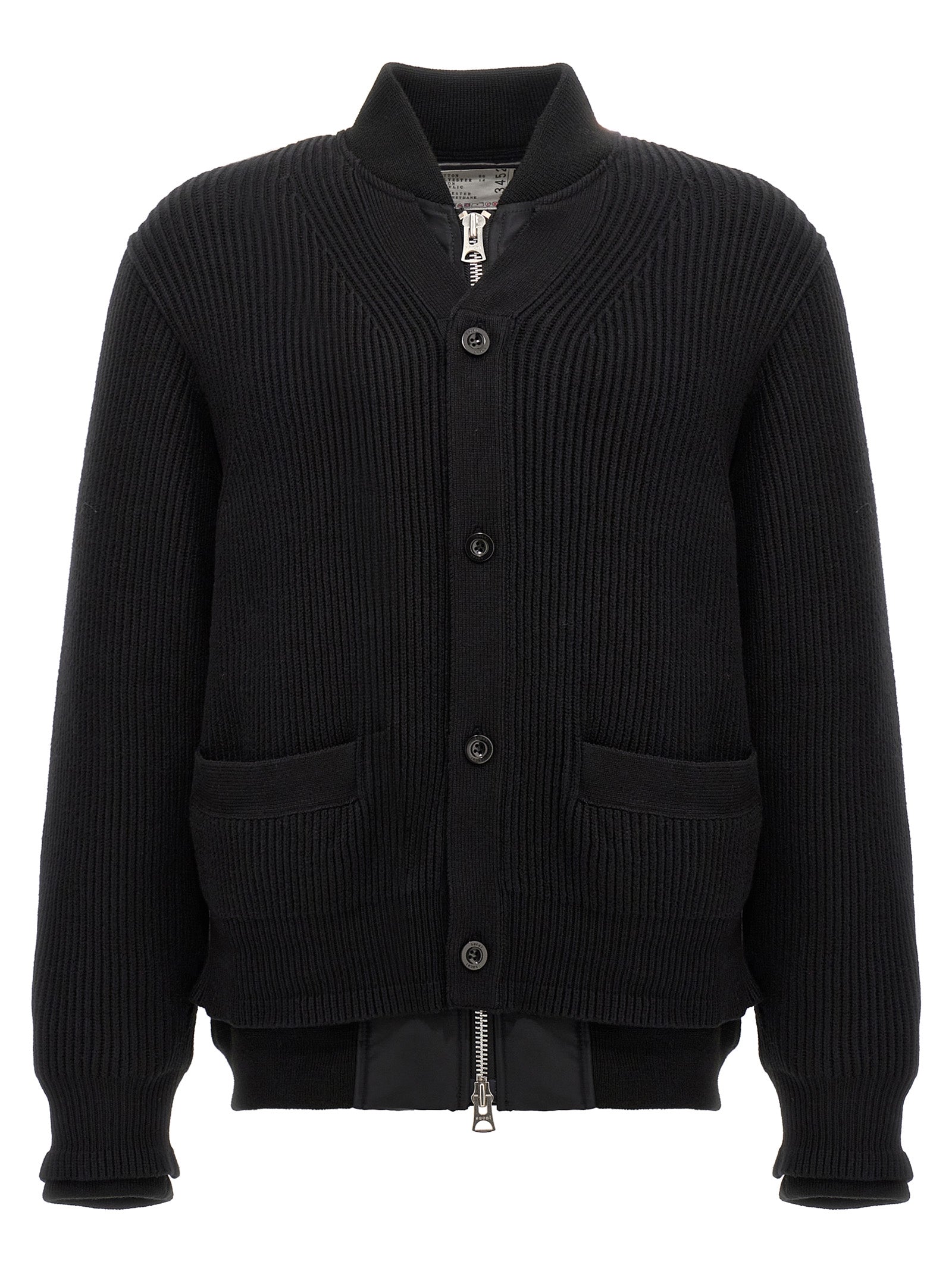 Sacai Nylon Insert Cardigan