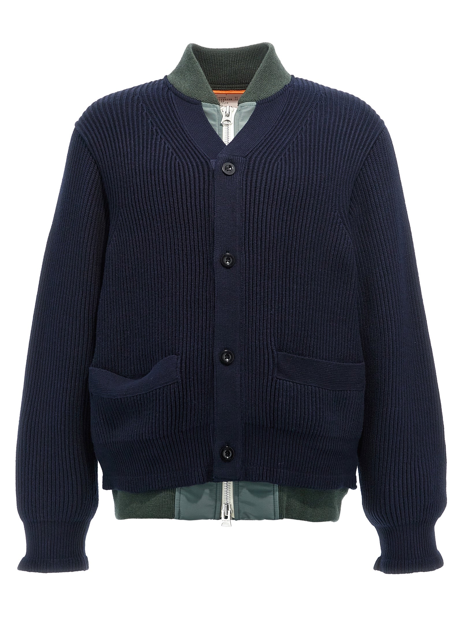 Sacai Nylon Insert Cardigan