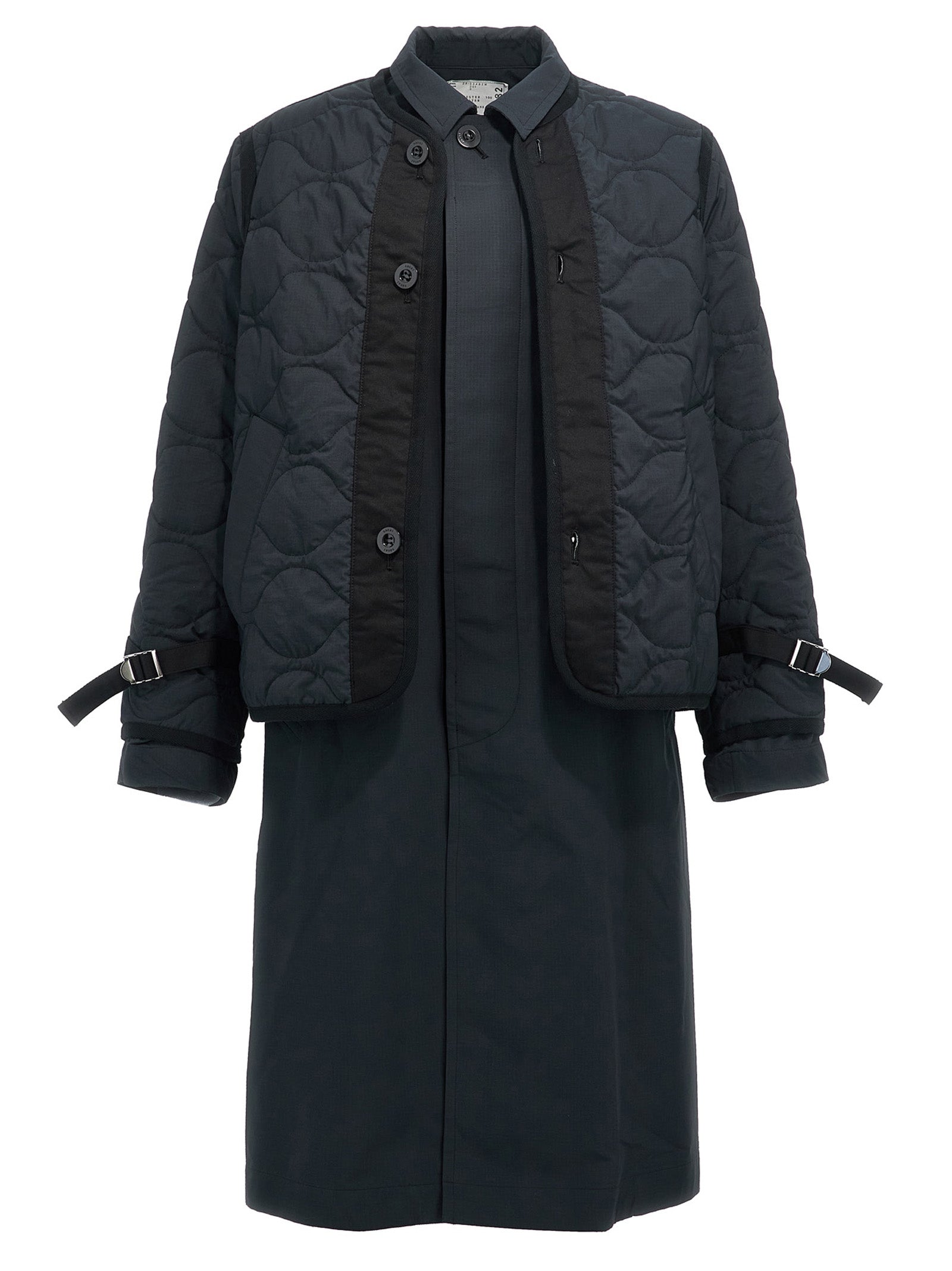 Sacai Long Trench Coat Insert Down Jacket