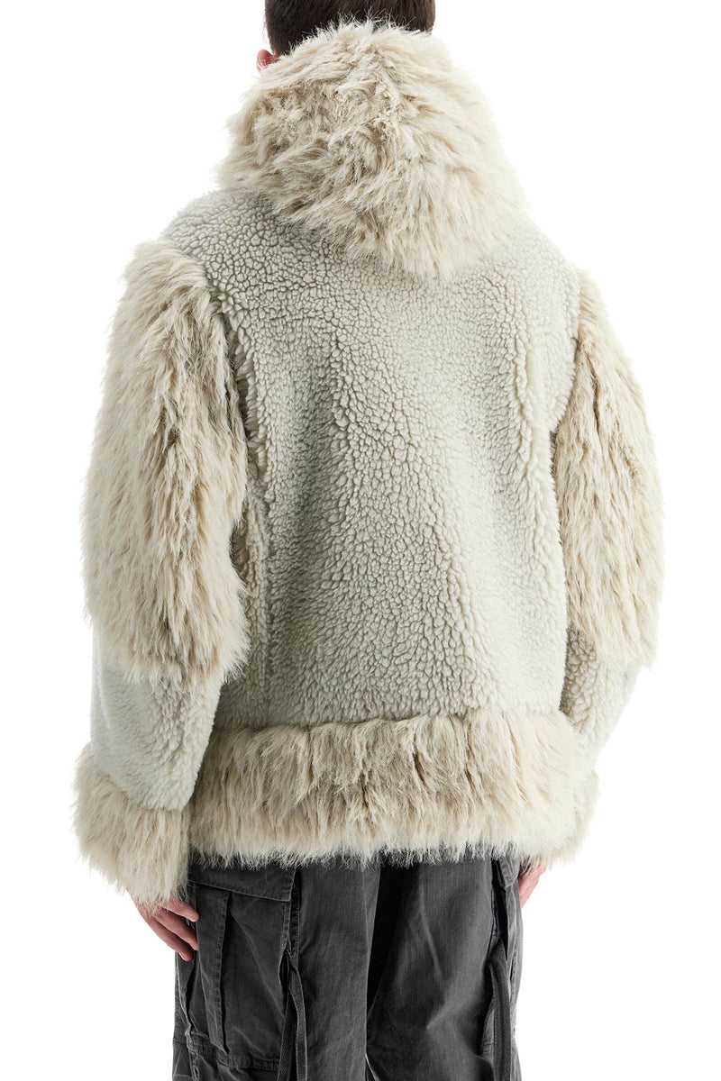 Sacai Hooded Fleece Jacket With Hood Neutral