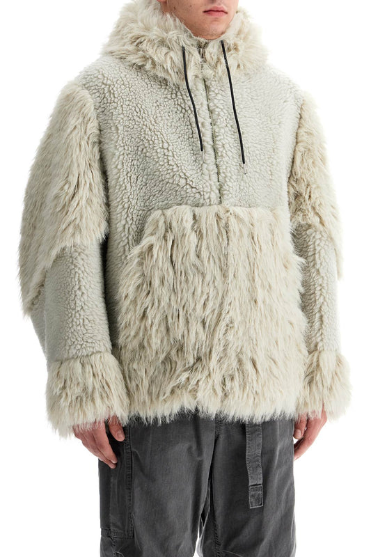 Sacai Hooded Fleece Jacket With Hood Neutral