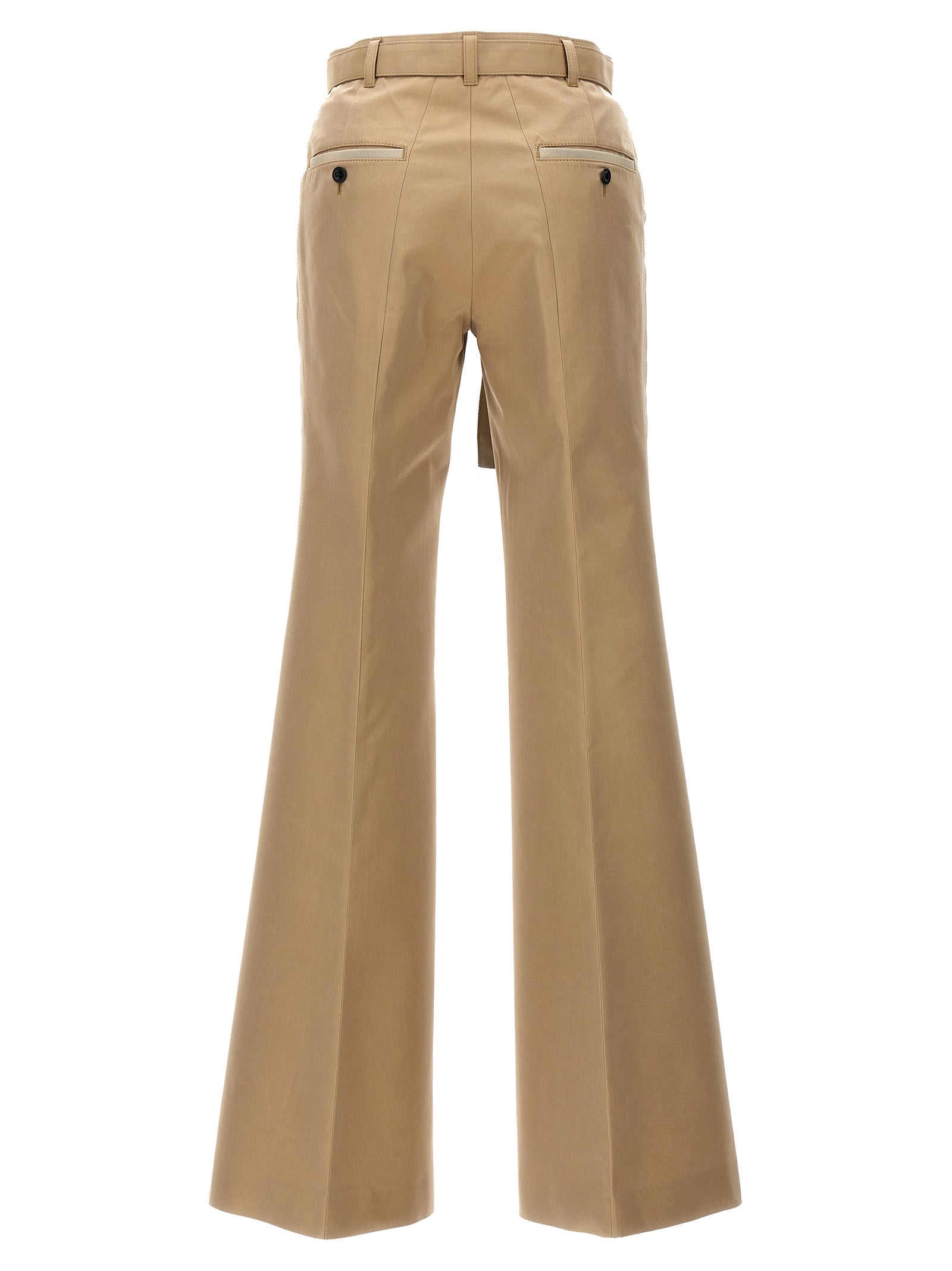 Sacai Gabardine Flared Trousers