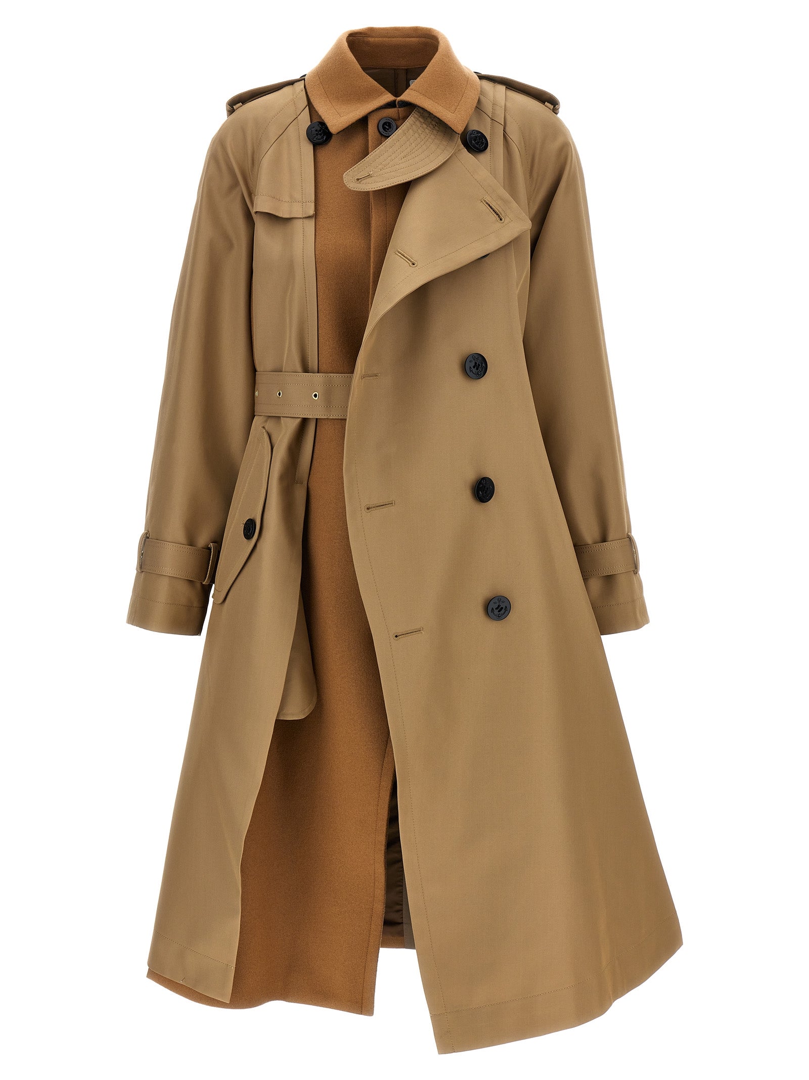 Sacai 'Melton' Trench Coat