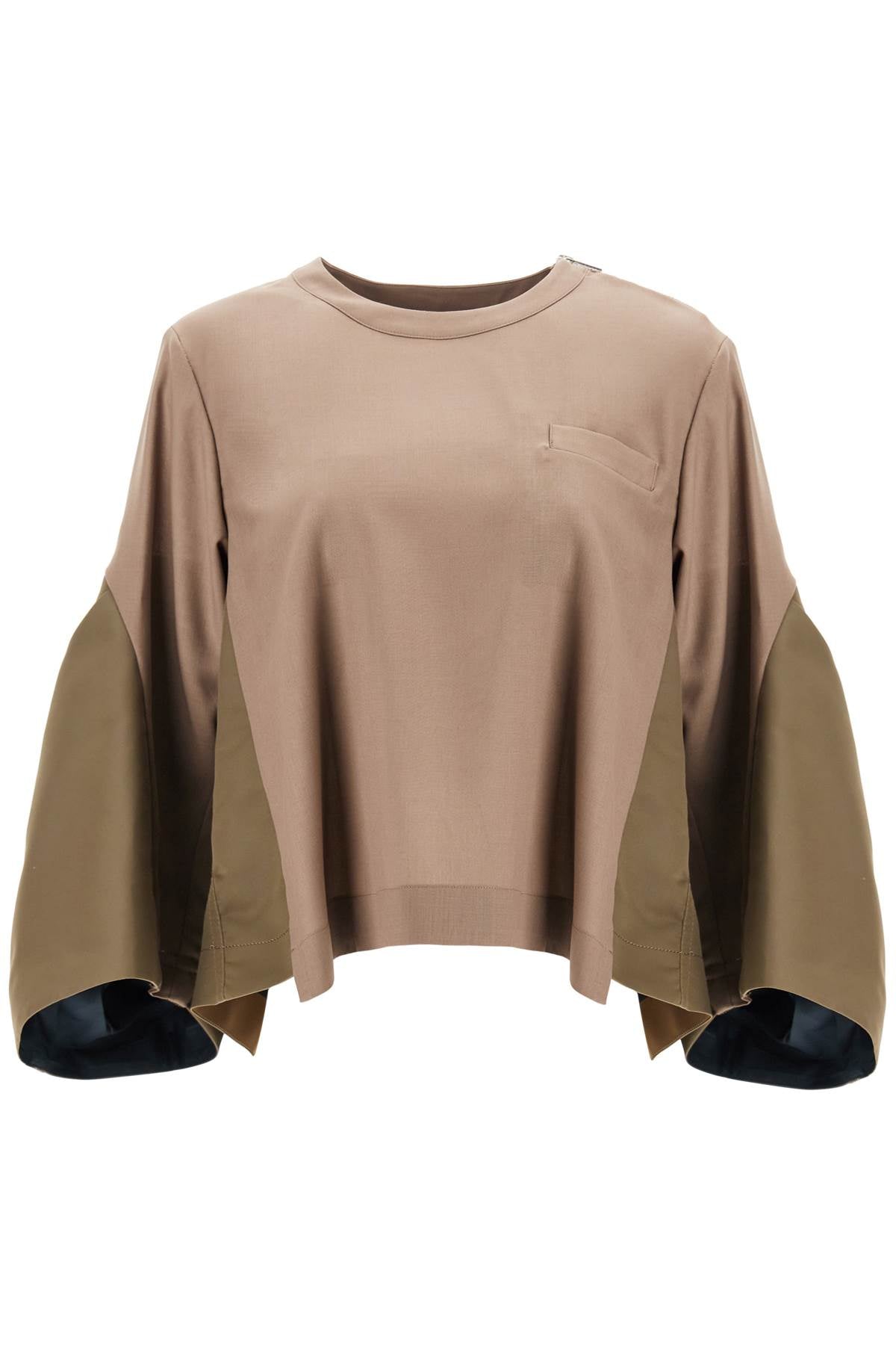 Sacai Top Two-Material