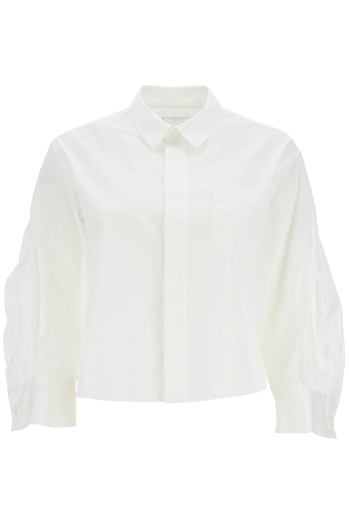 Sacai Boxy Shirt With Wide Sleeves