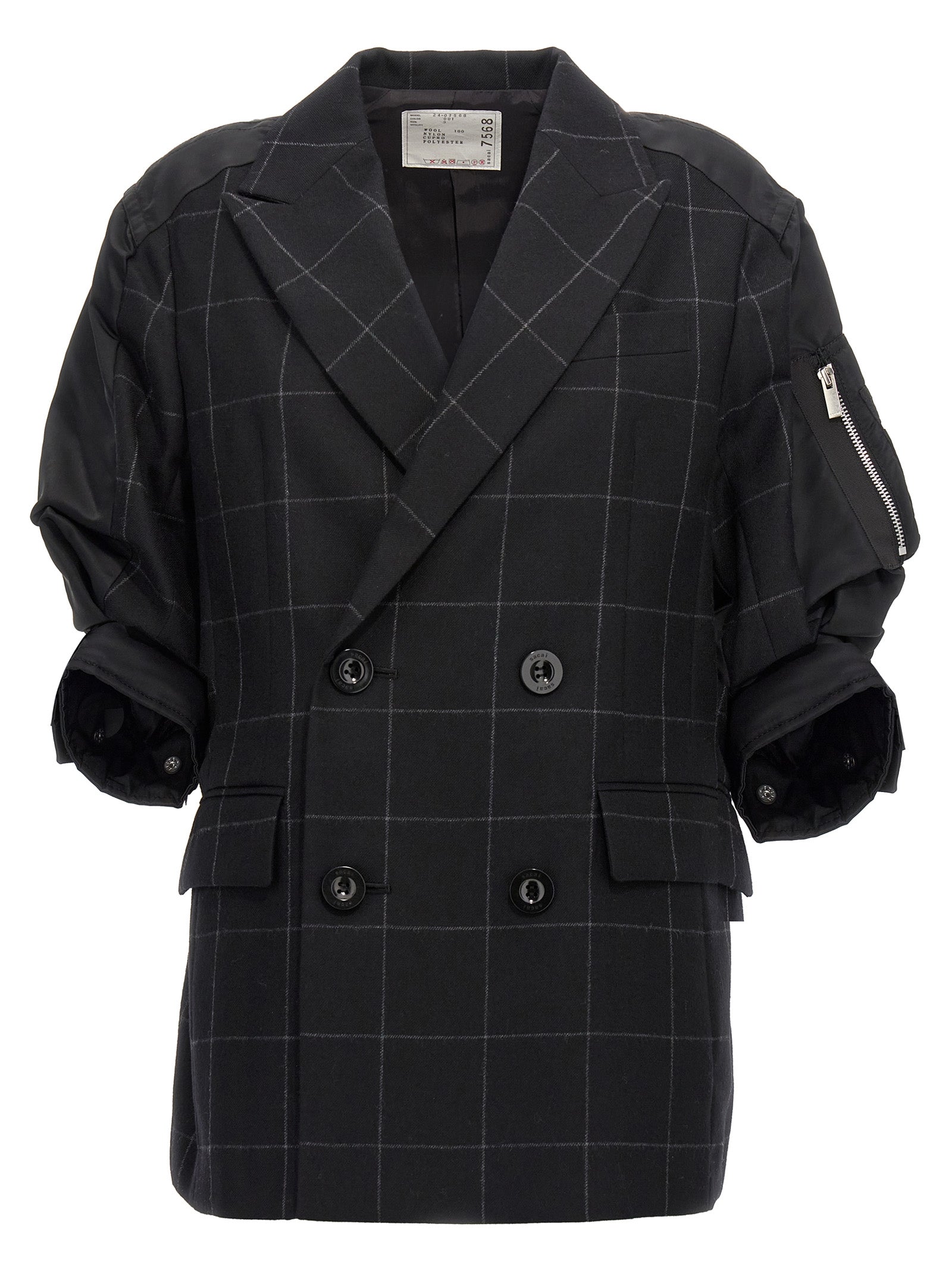 Sacai 'Windowpane' Blazer