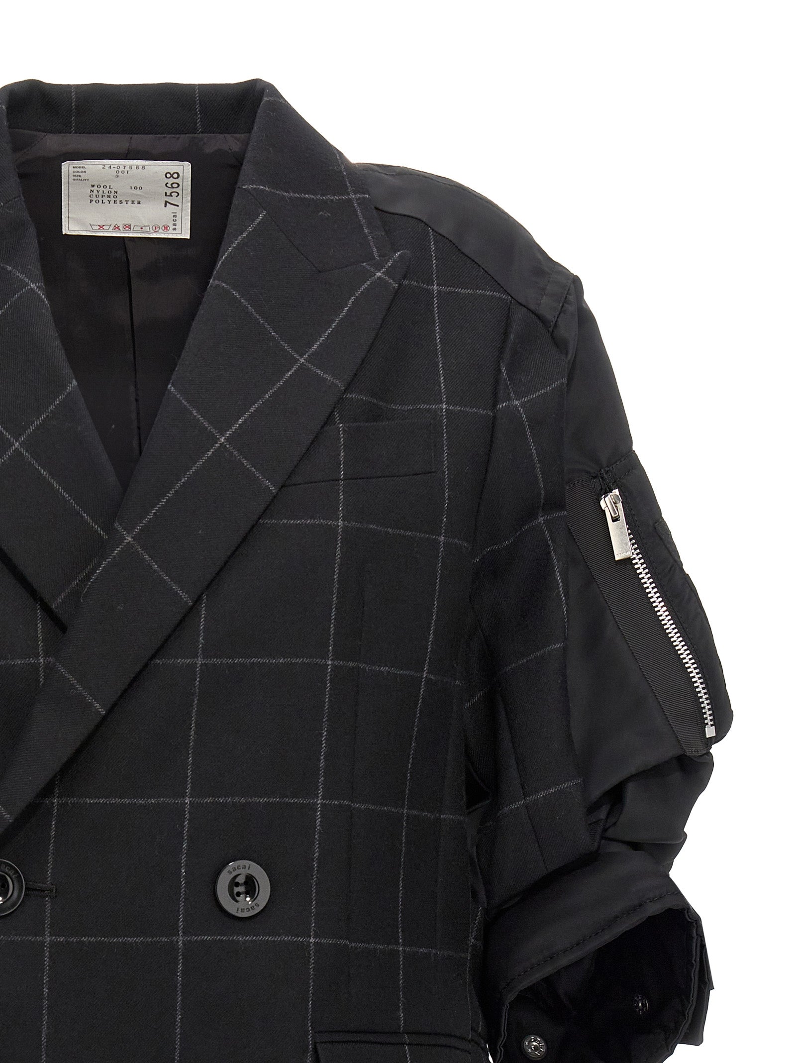 Sacai 'Windowpane' Blazer