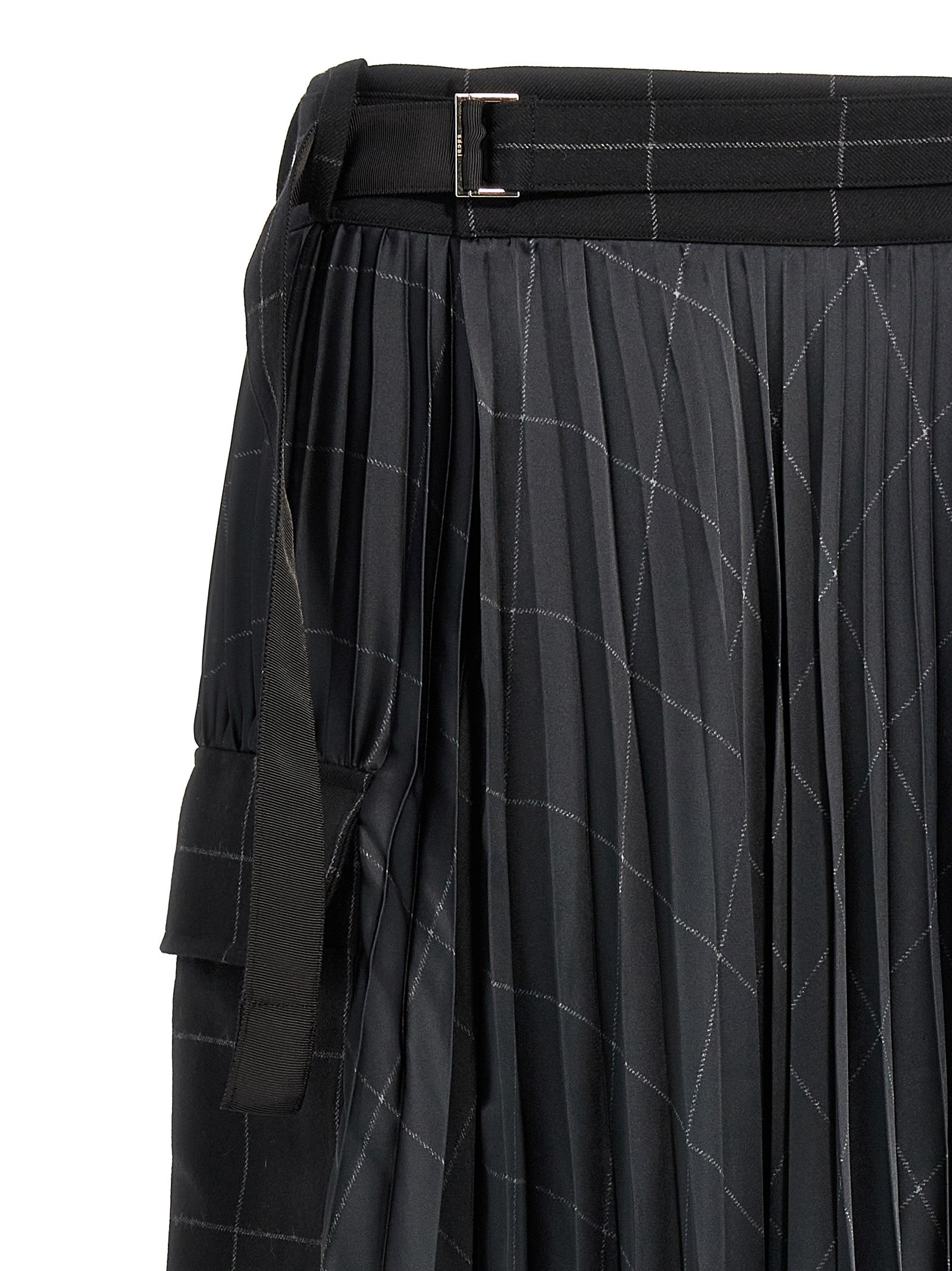 Sacai 'Windowpane' Skirt