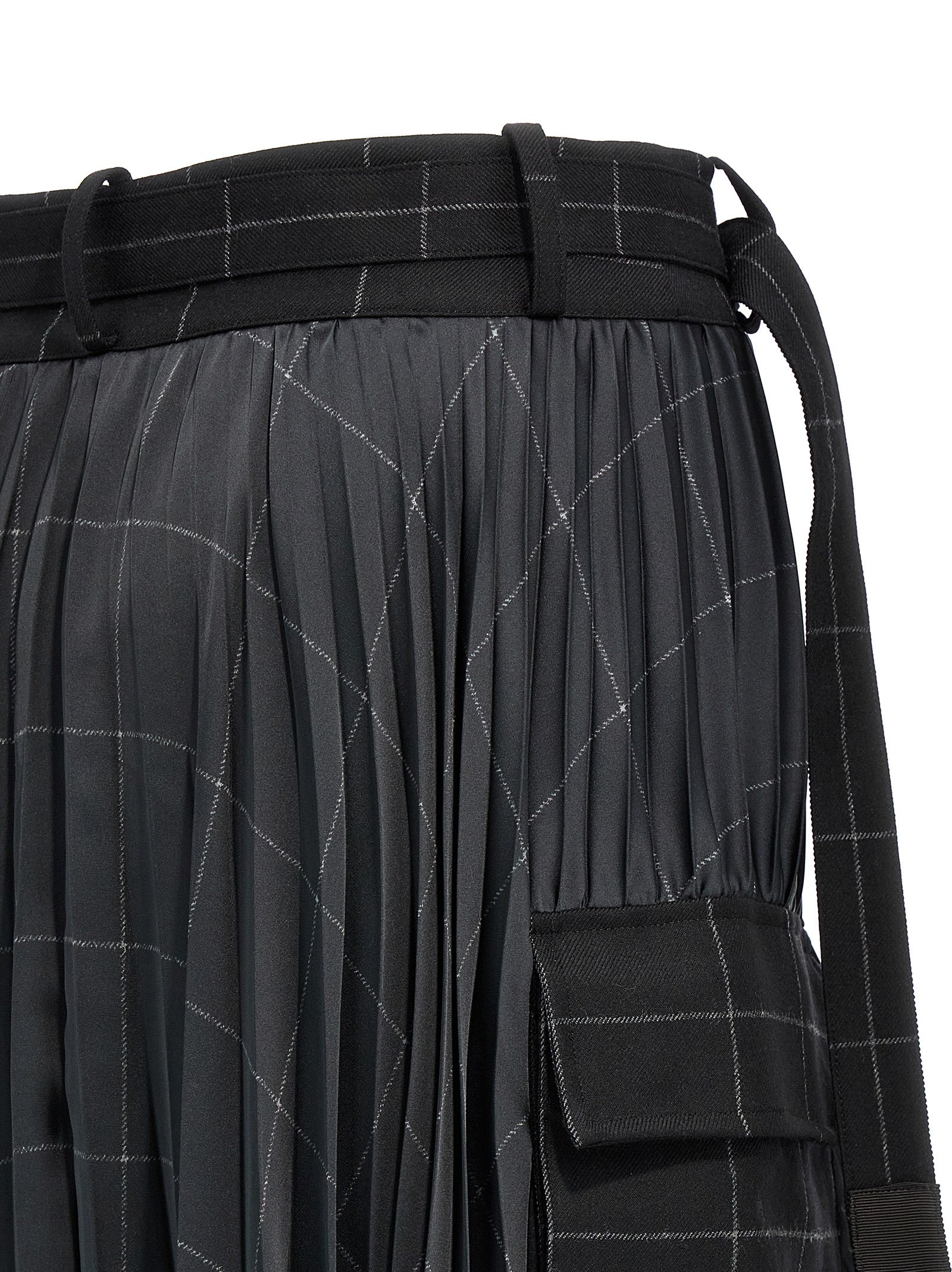 Sacai 'Windowpane' Skirt