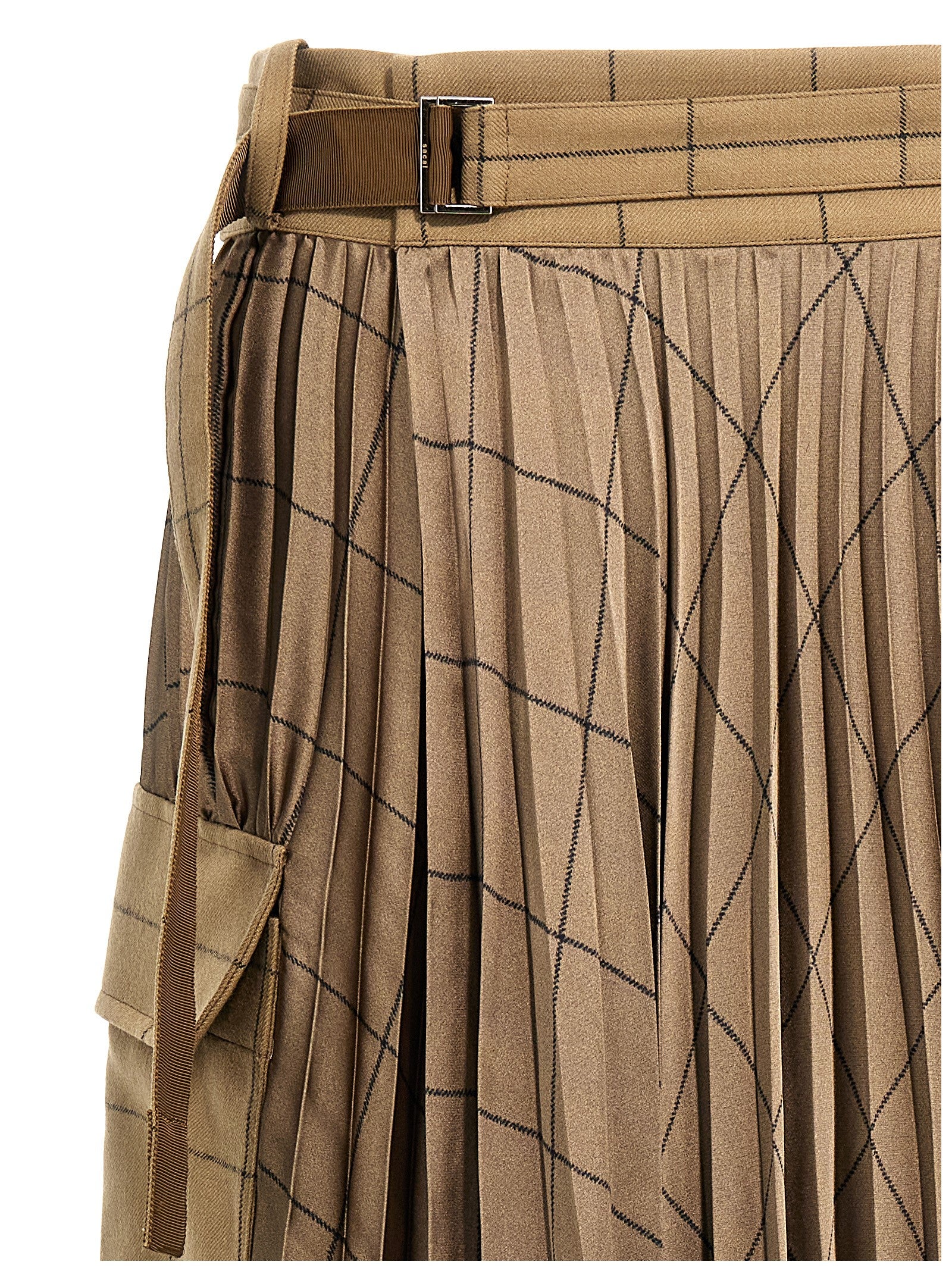 Sacai 'Windowpane' Skirt