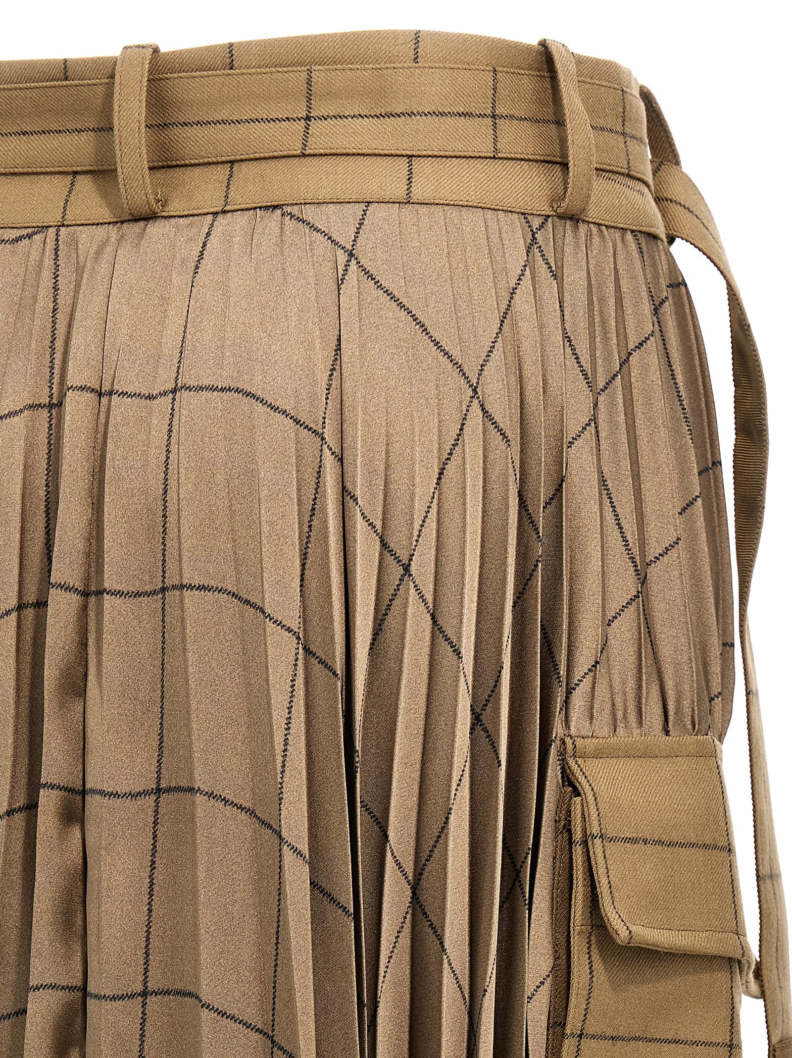 Sacai 'Windowpane' Skirt