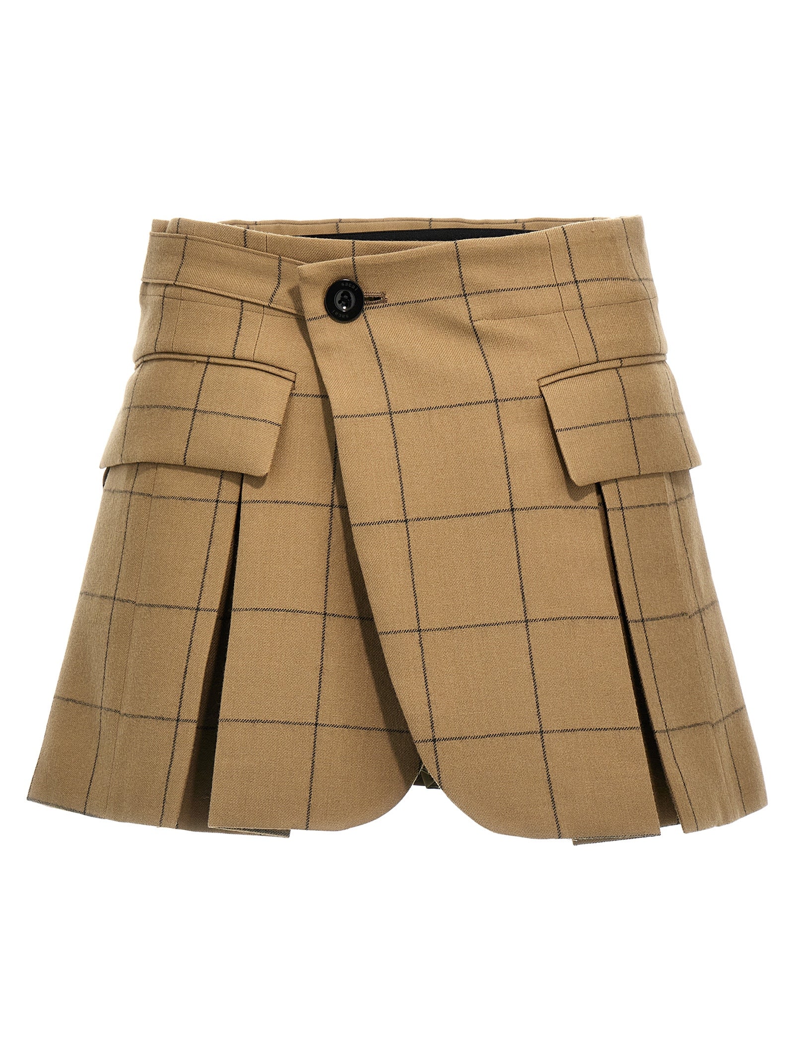 Sacai 'Windowpane' Skort