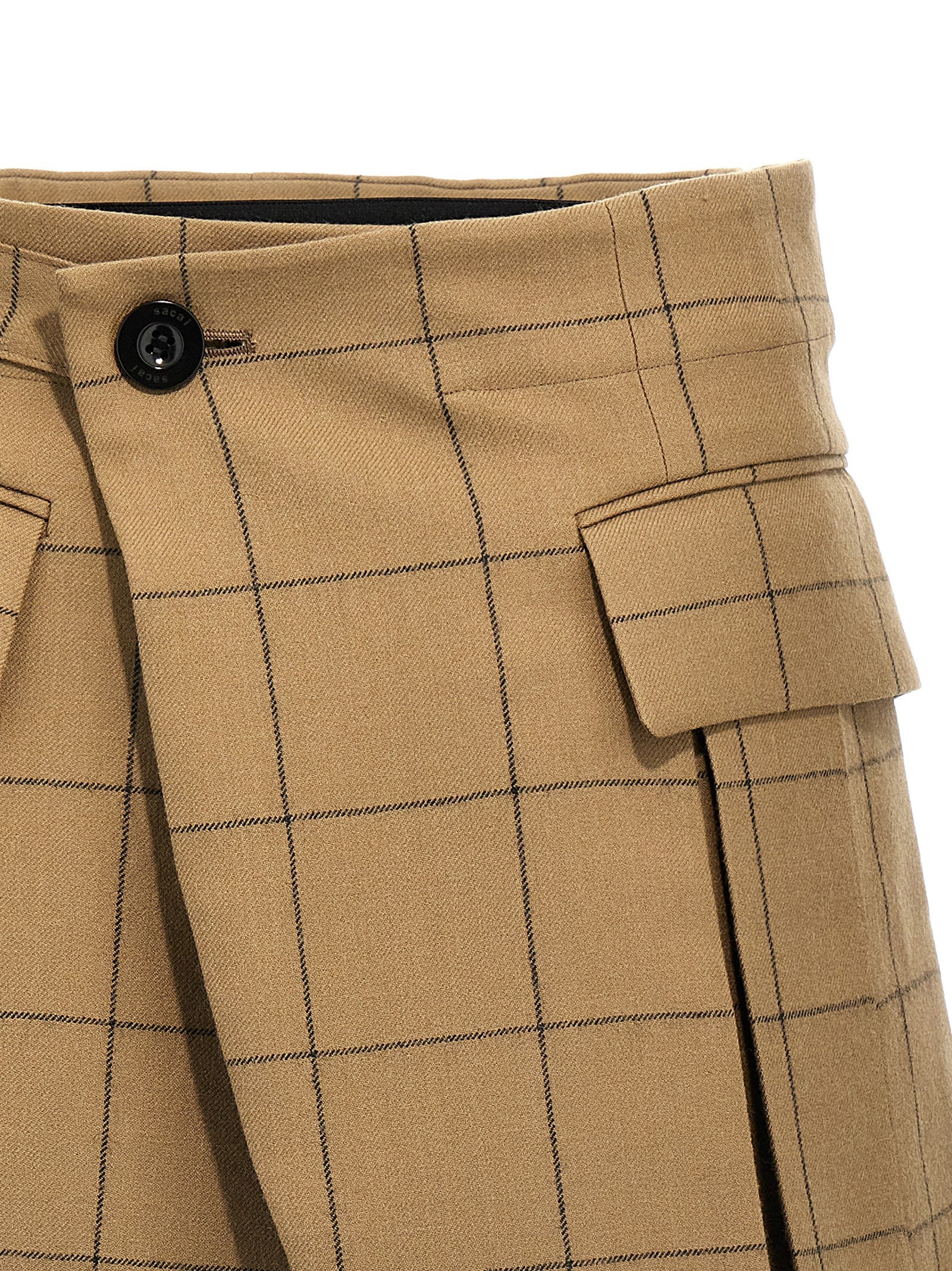 Sacai 'Windowpane' Skort