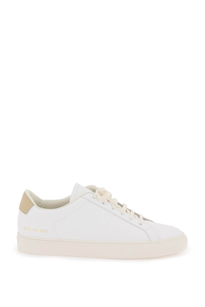 Common Projects Retro Low Top Sne White