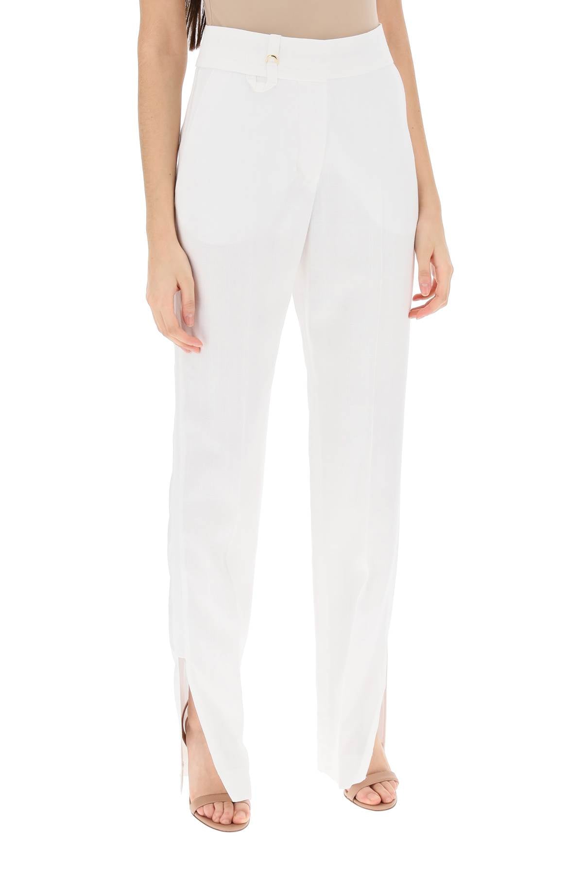 Jacquemus 'Le Pantalon Tibau' Slit Pants