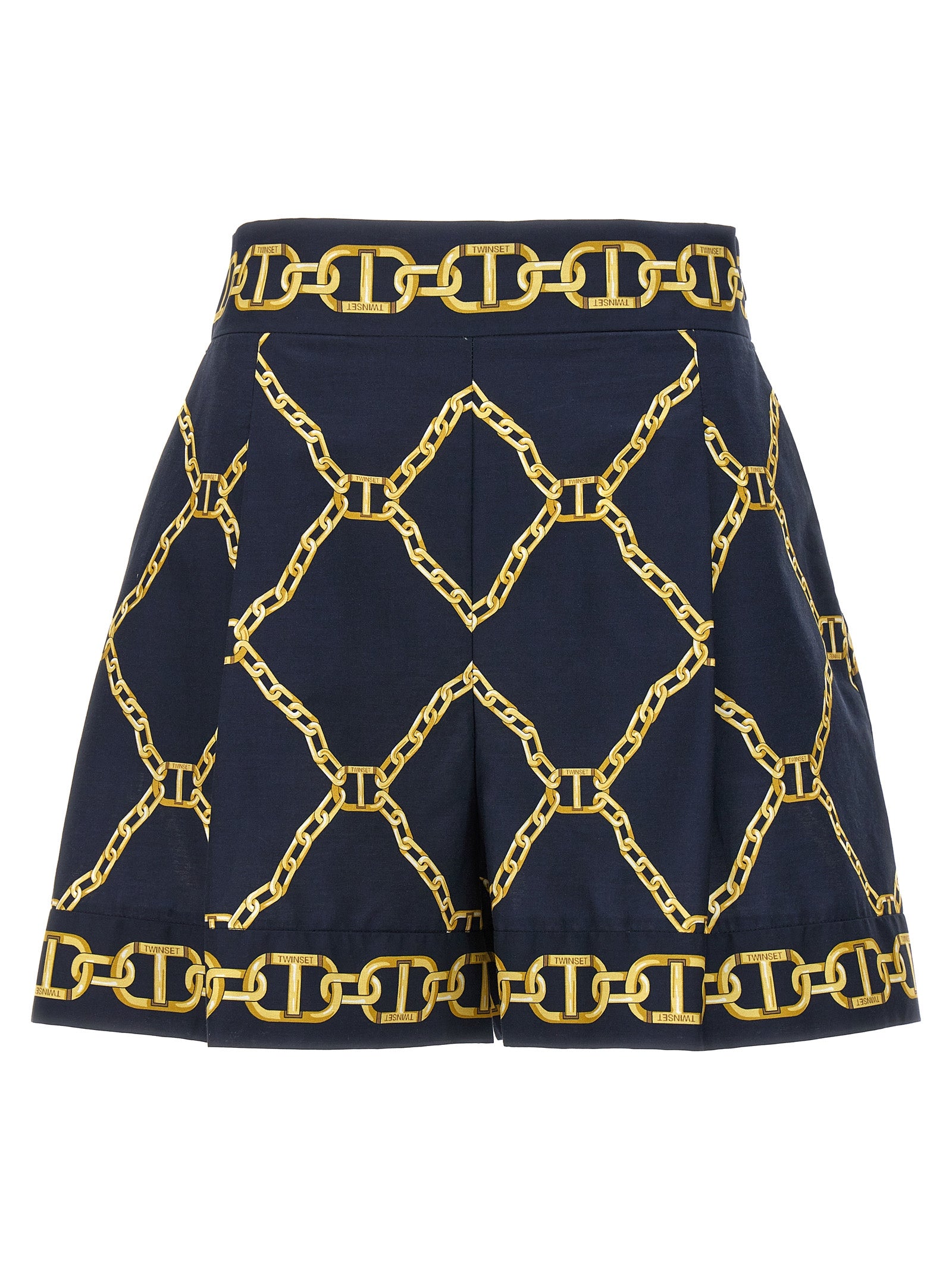 Twin Set Chain Print Shorts