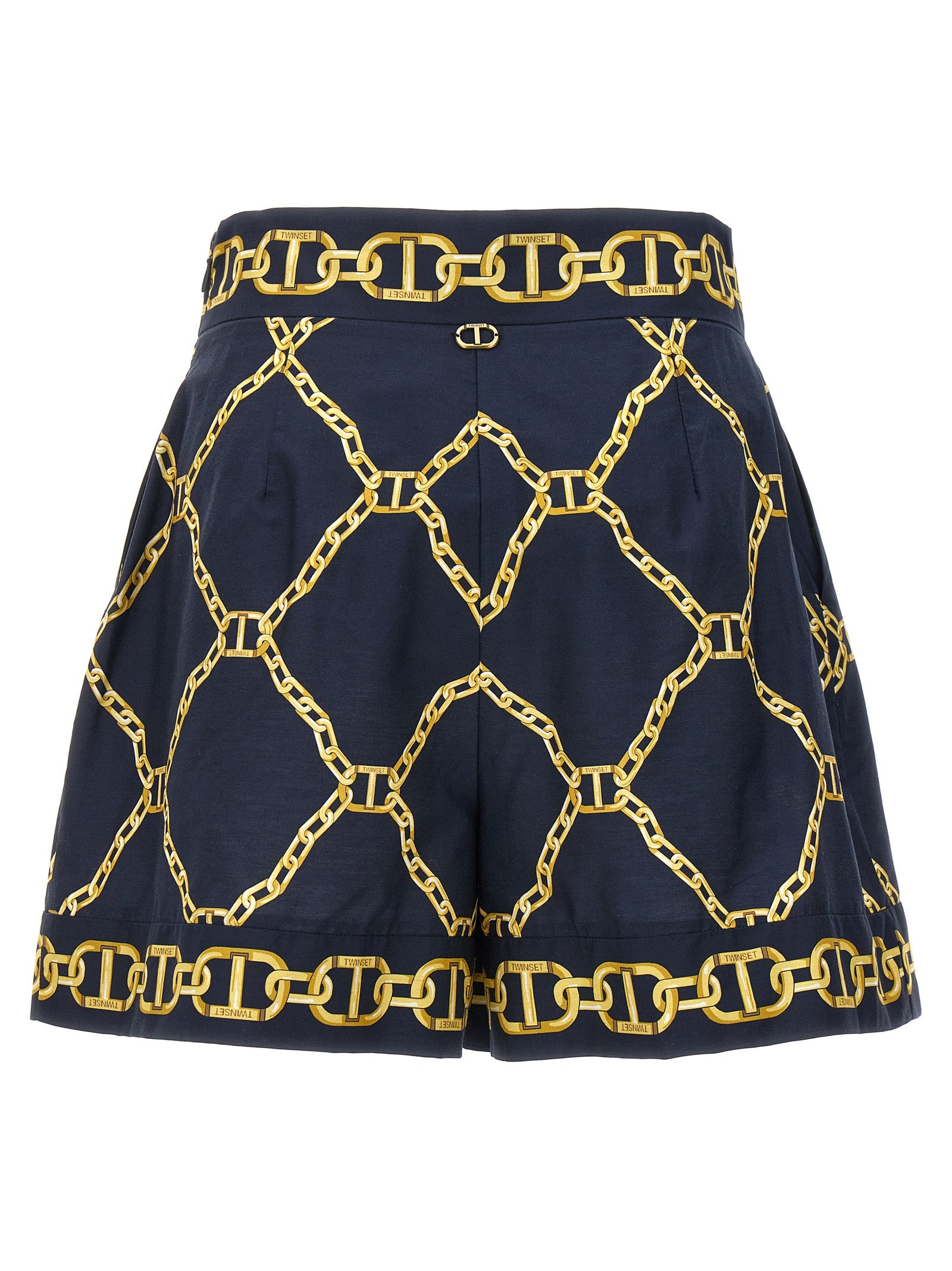 Twin Set Chain Print Shorts