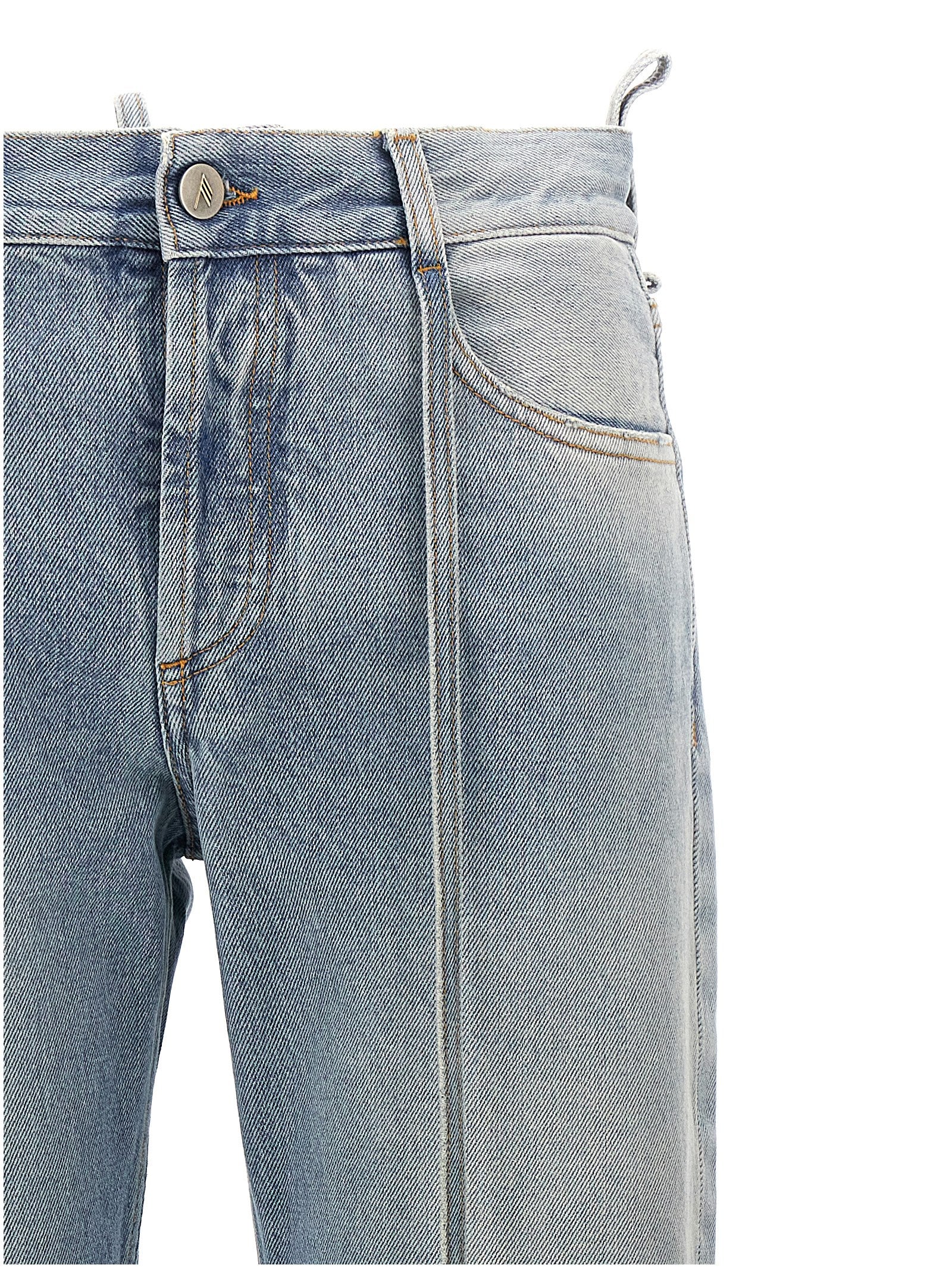 The Attico Belted Jeans