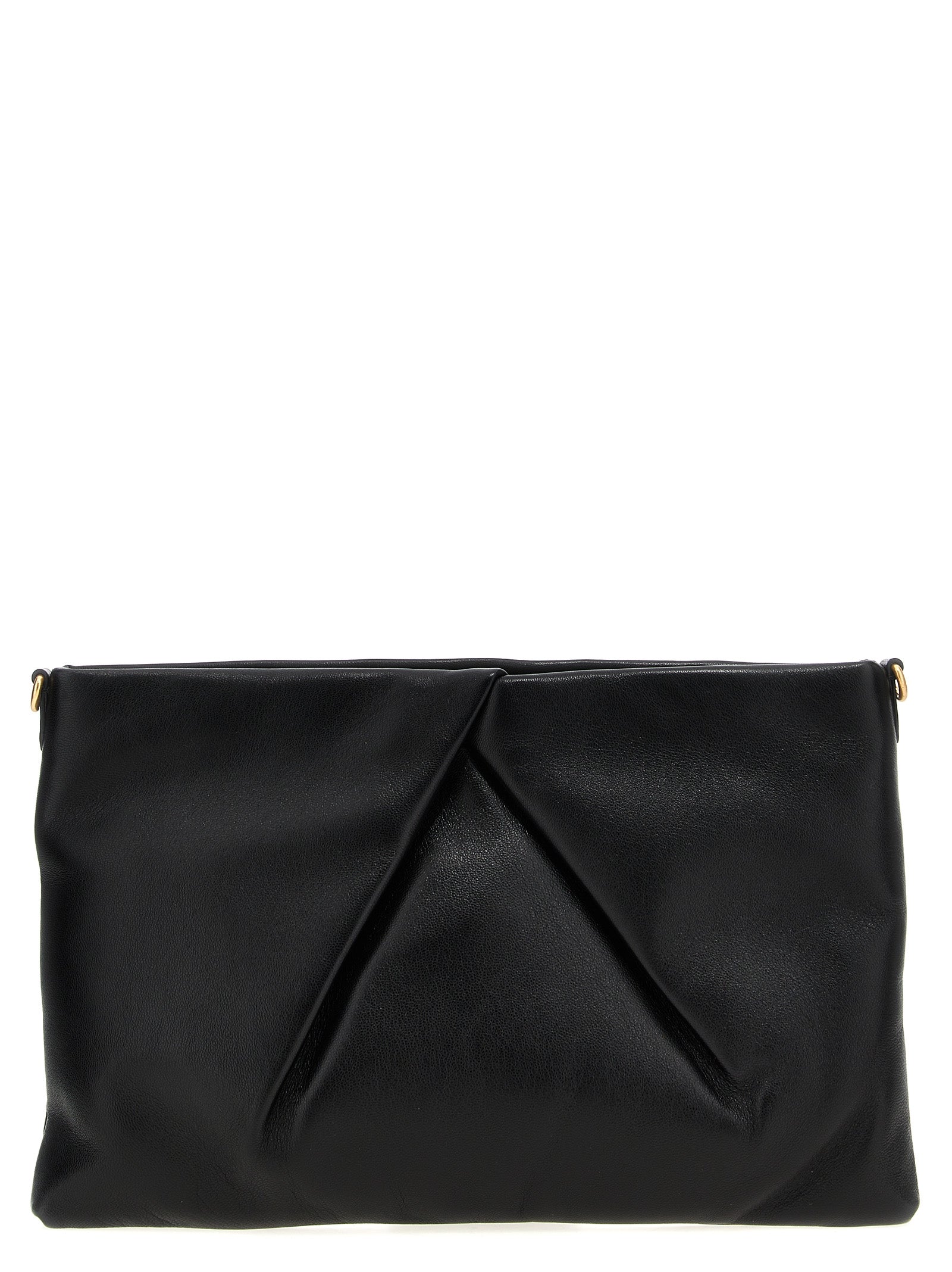 Dries Van Noten  Logo Leather Clutch Bag