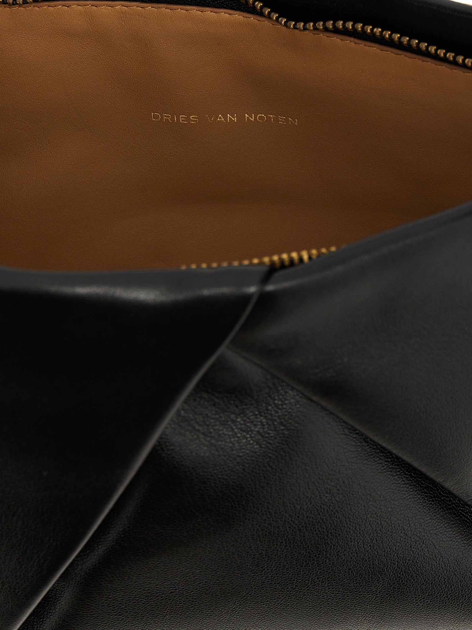 Dries Van Noten  Logo Leather Clutch Bag