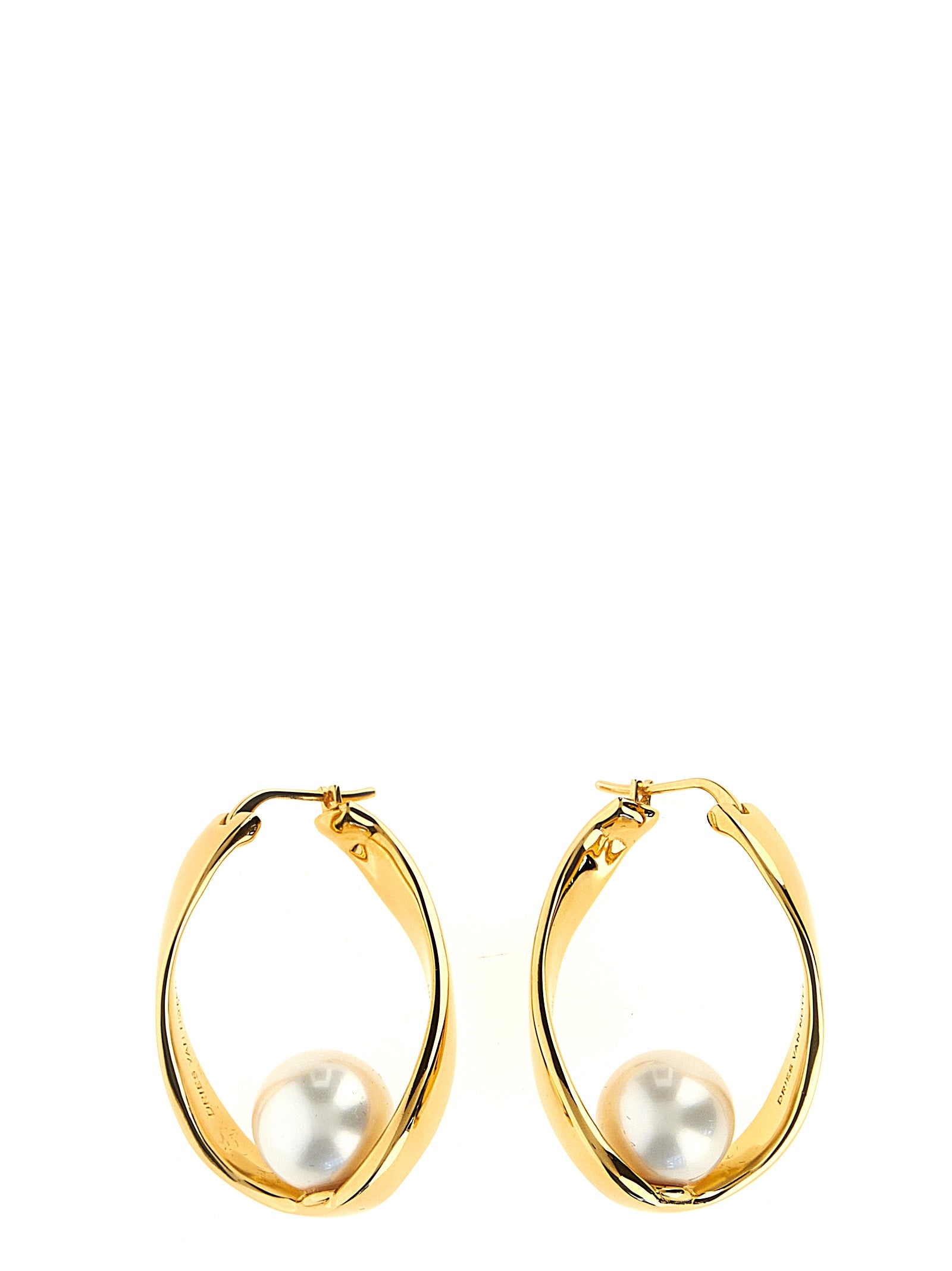 Dries Van Noten  Pearl Earrings