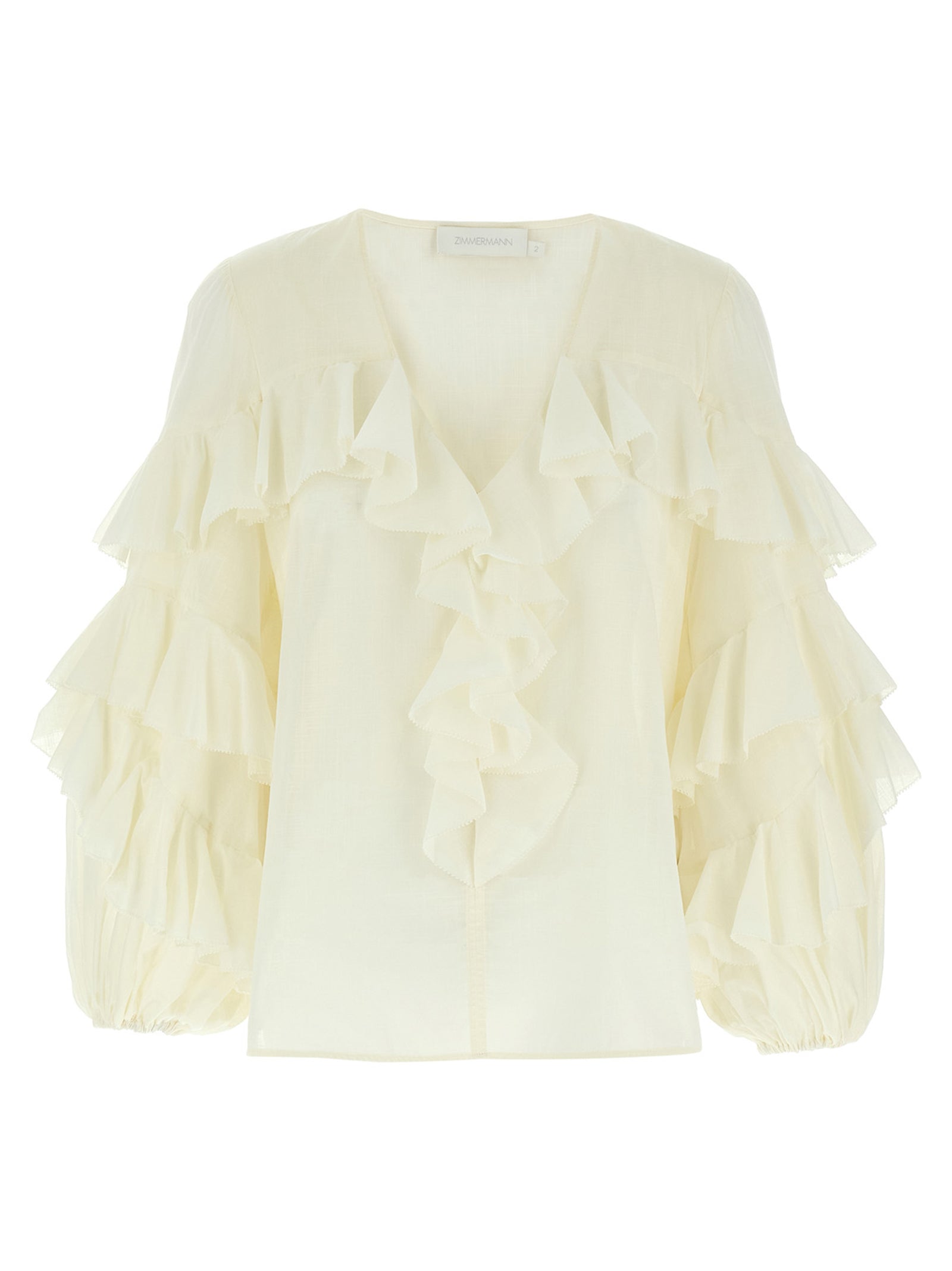 Zimmermann 'Acacia Ruffle' Blouse