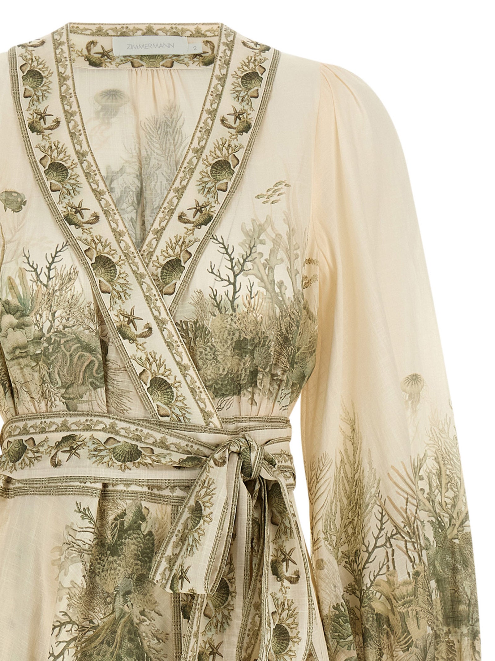 Zimmermann 'Wanderlust Wrap Midi' Dress