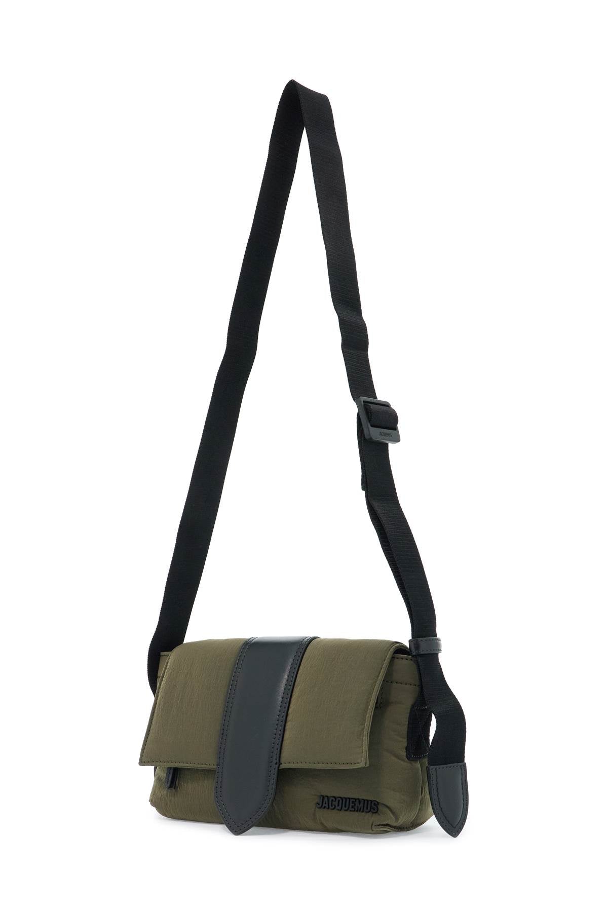 Jacquemus 'Le Petit Messenger Bambino Nylon Shoulder Bag For Khaki