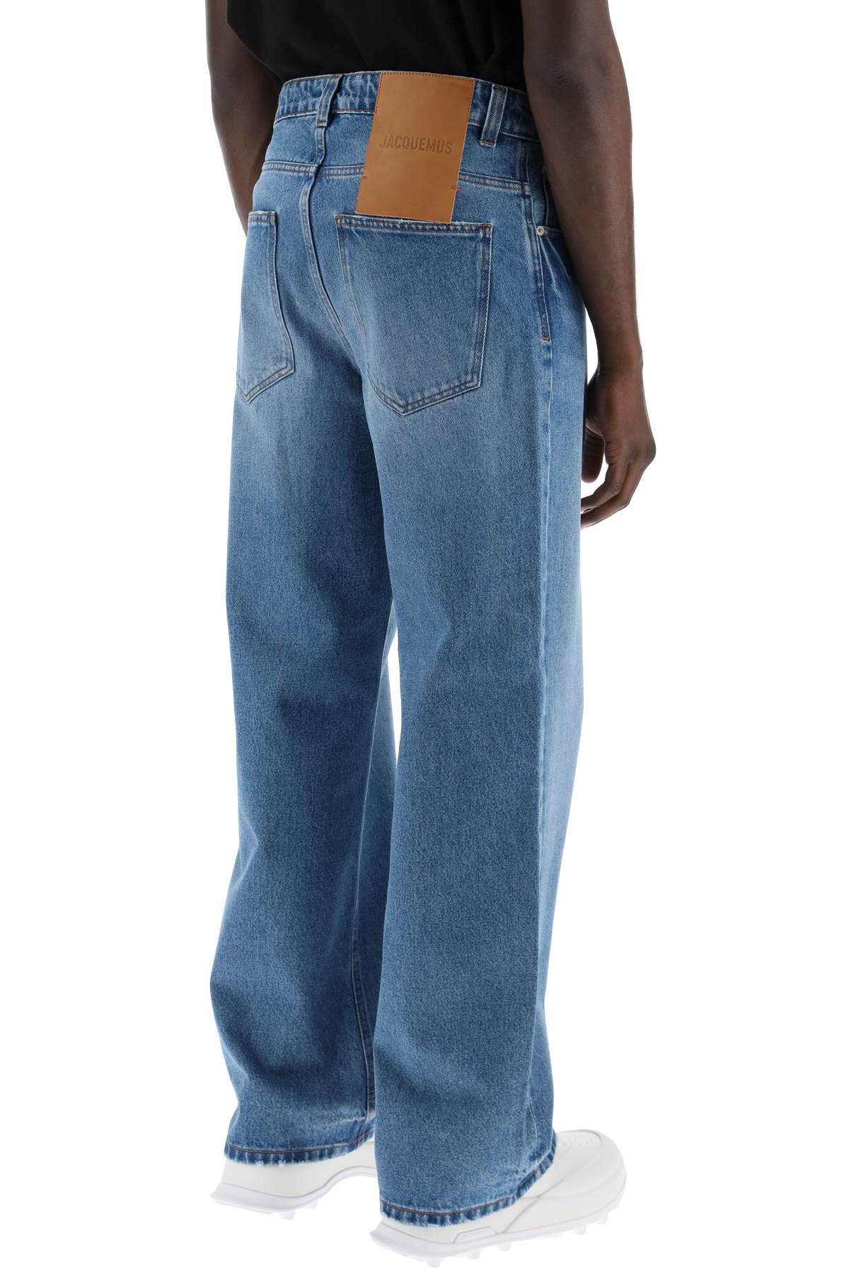 Jacquemus Large Denim Jeans From Nimes Blue