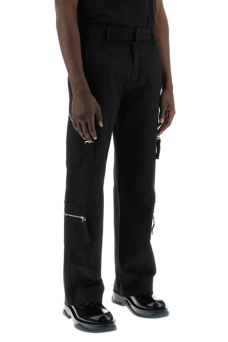 Jacquemus Brown Cargo Pants For Men Black