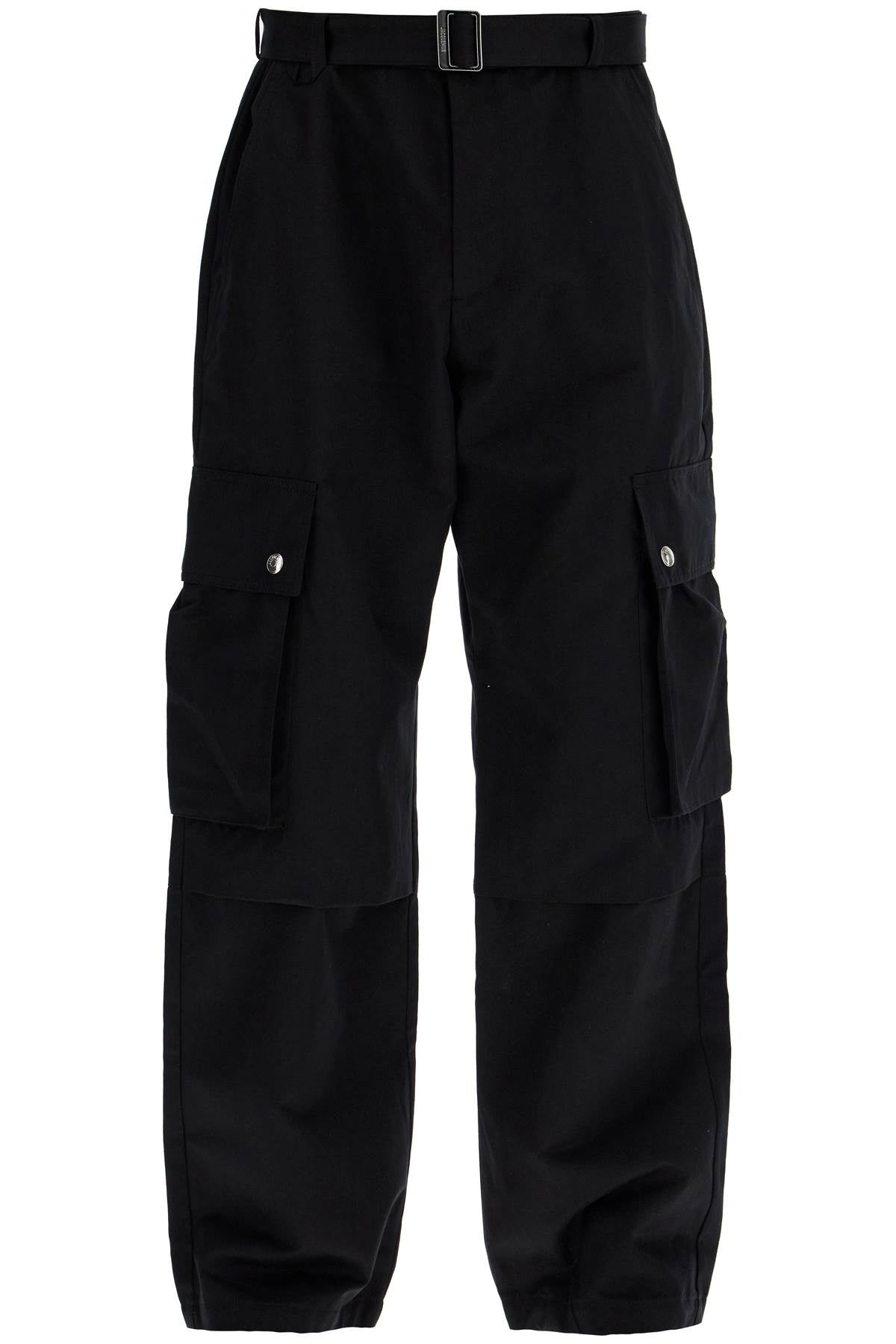 Jacquemus Cargo Gabardine Trousers In Eight