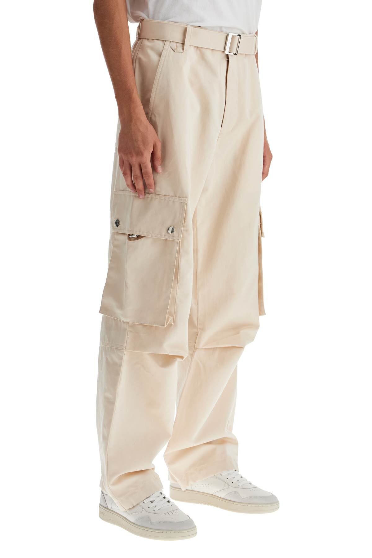 Jacquemus Cargo Gabardine Trousers In Eight