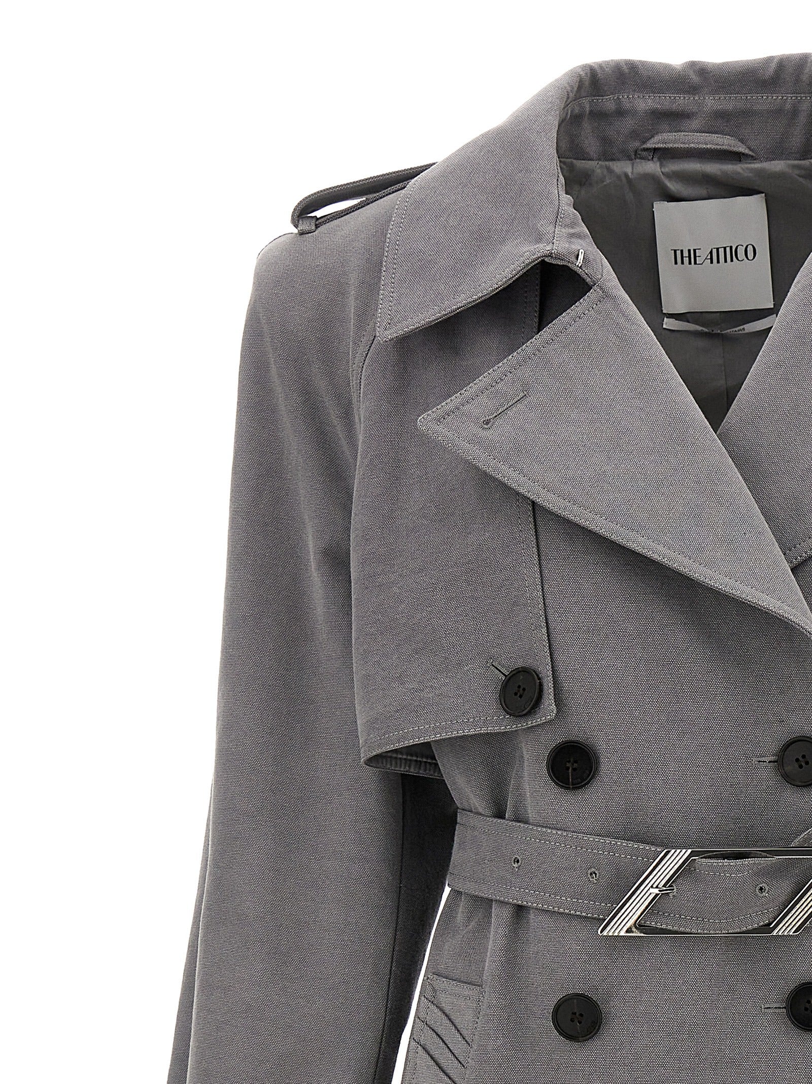 The Attico Double-Breasted Trench Coat