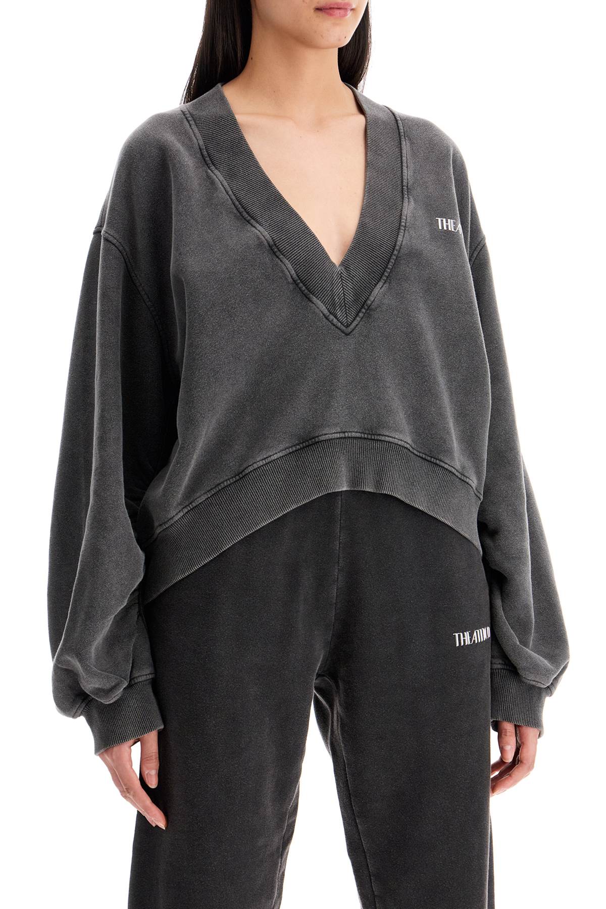 The Attico 'Oversized V-Neck Sweatshirt