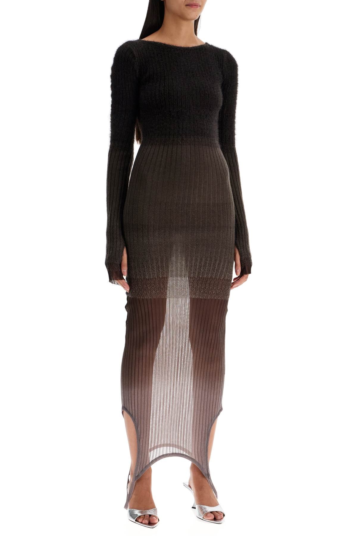 The Attico Gradient Knit Dress In Seven