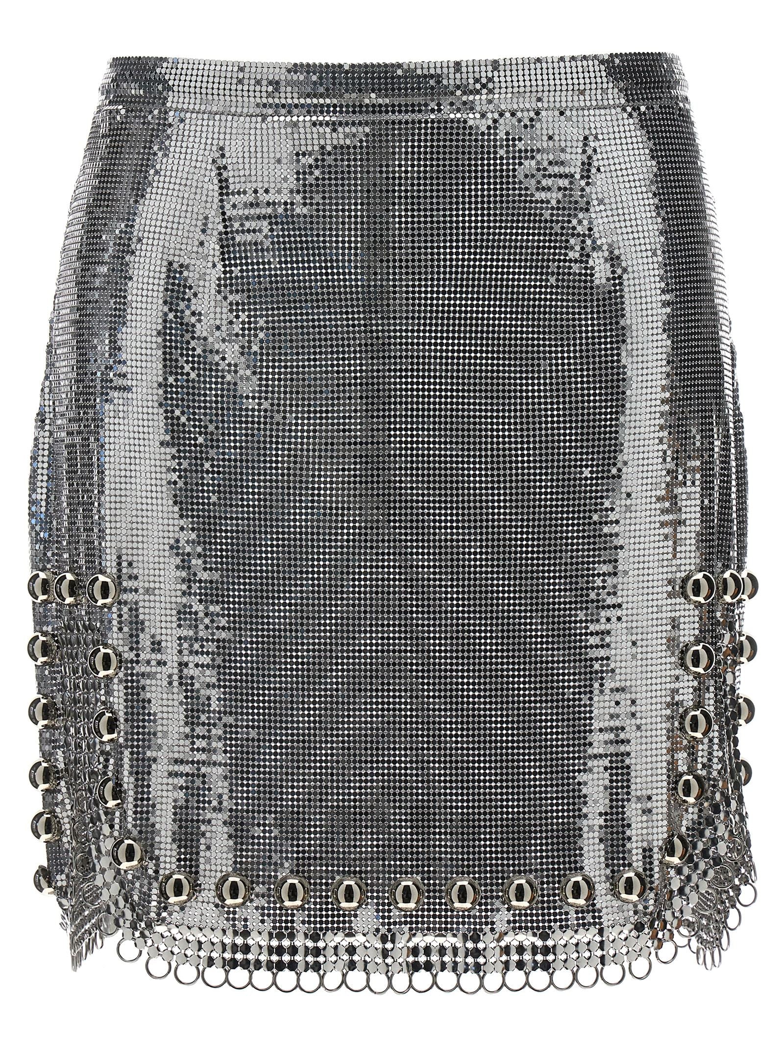 Paco Rabanne Metallic Mesh Skirt